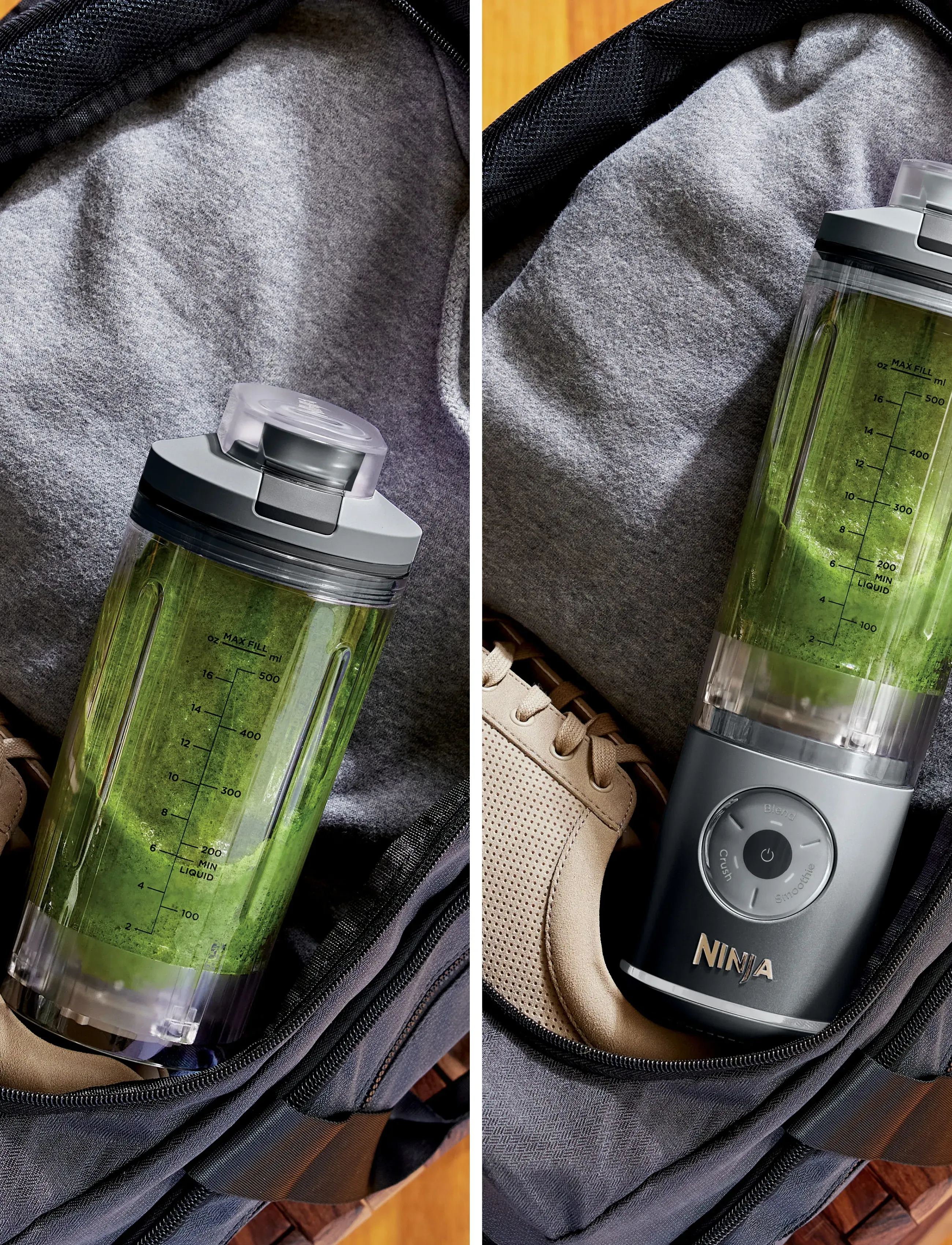 Ninja Blast Max Portable Blender Cool Grey, 570 ml, Kitchen Appliances, Nackt - Mixers & Blenders, Homeware