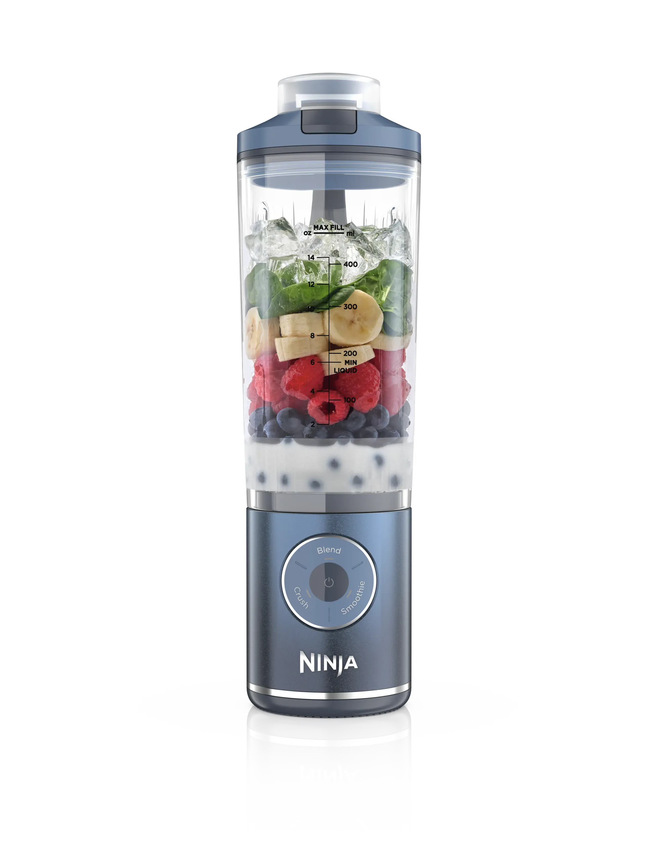 Ninja Blast Max Portable Blender Navy, 570 ml, Kitchen Appliances, Blau - Mixers & Blenders, Homeware