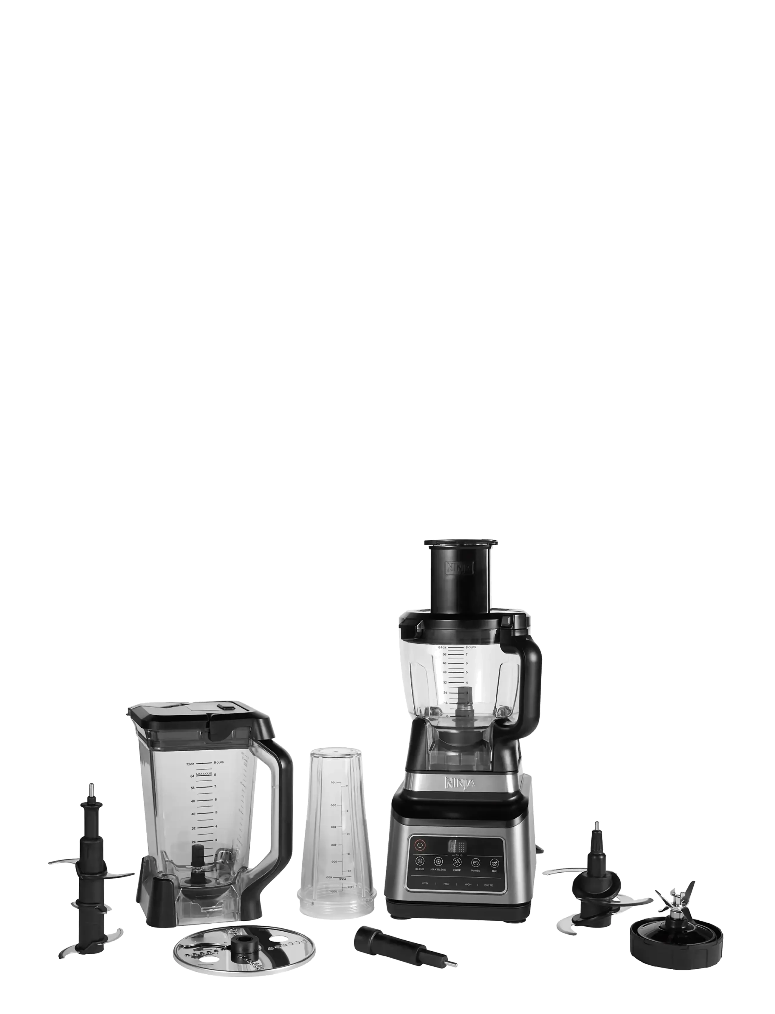 Ninja Bn800Eu 3-In-1 Food Processor With Auto-Iq, Mixer og blender, Multi/mønstret, Str: 2.1 L