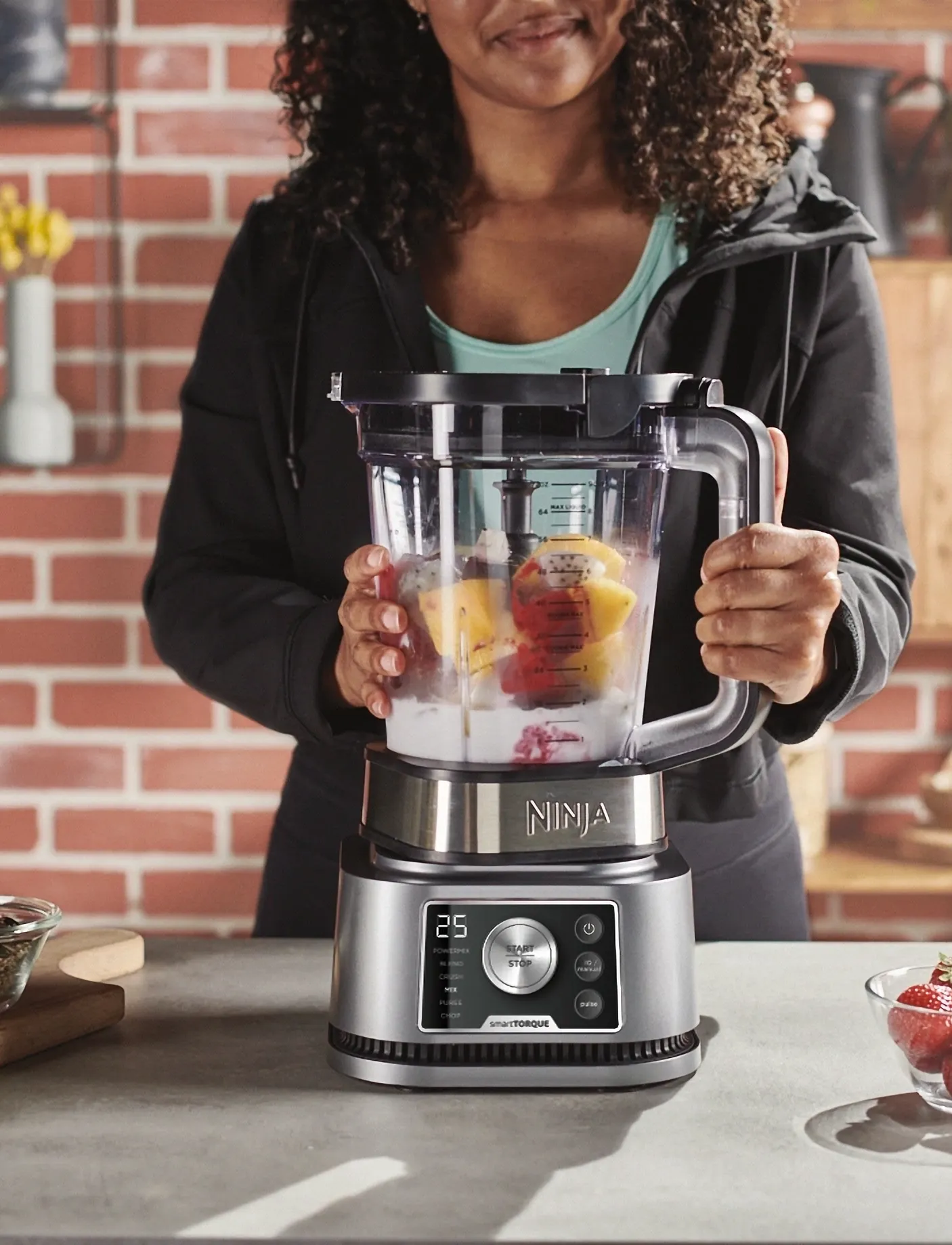Ninja NINJA FOODI CB350EU POWER NUTRI BLENDER 3I1 W. SMART TORQUE & AUTO-IQ 1200W - Naistele - SILVER / clear