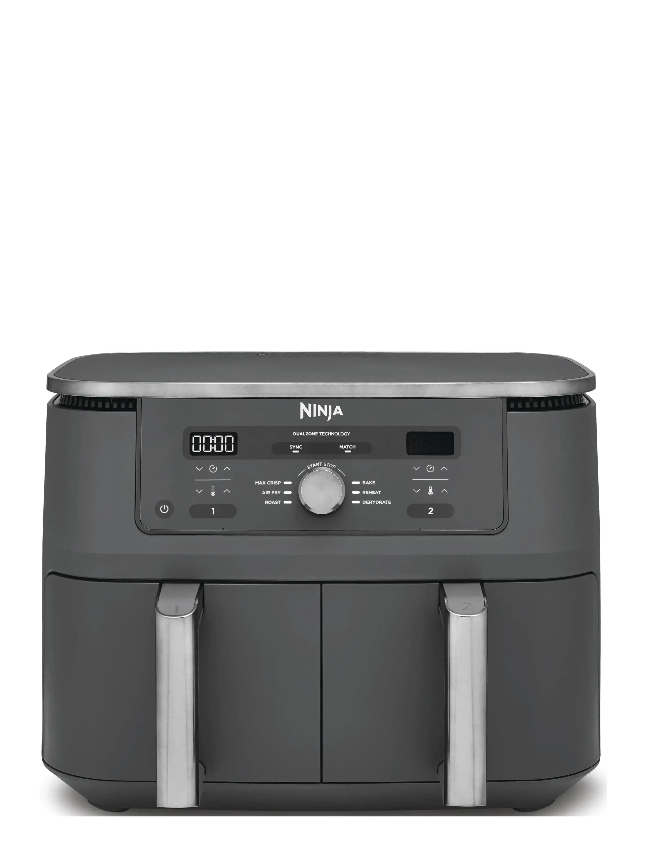 Ninja Foodi Max Dual Zone Luftfryser, 9.5 L, Kitchen Appliances, Schwarz - Airfryers, Homeware