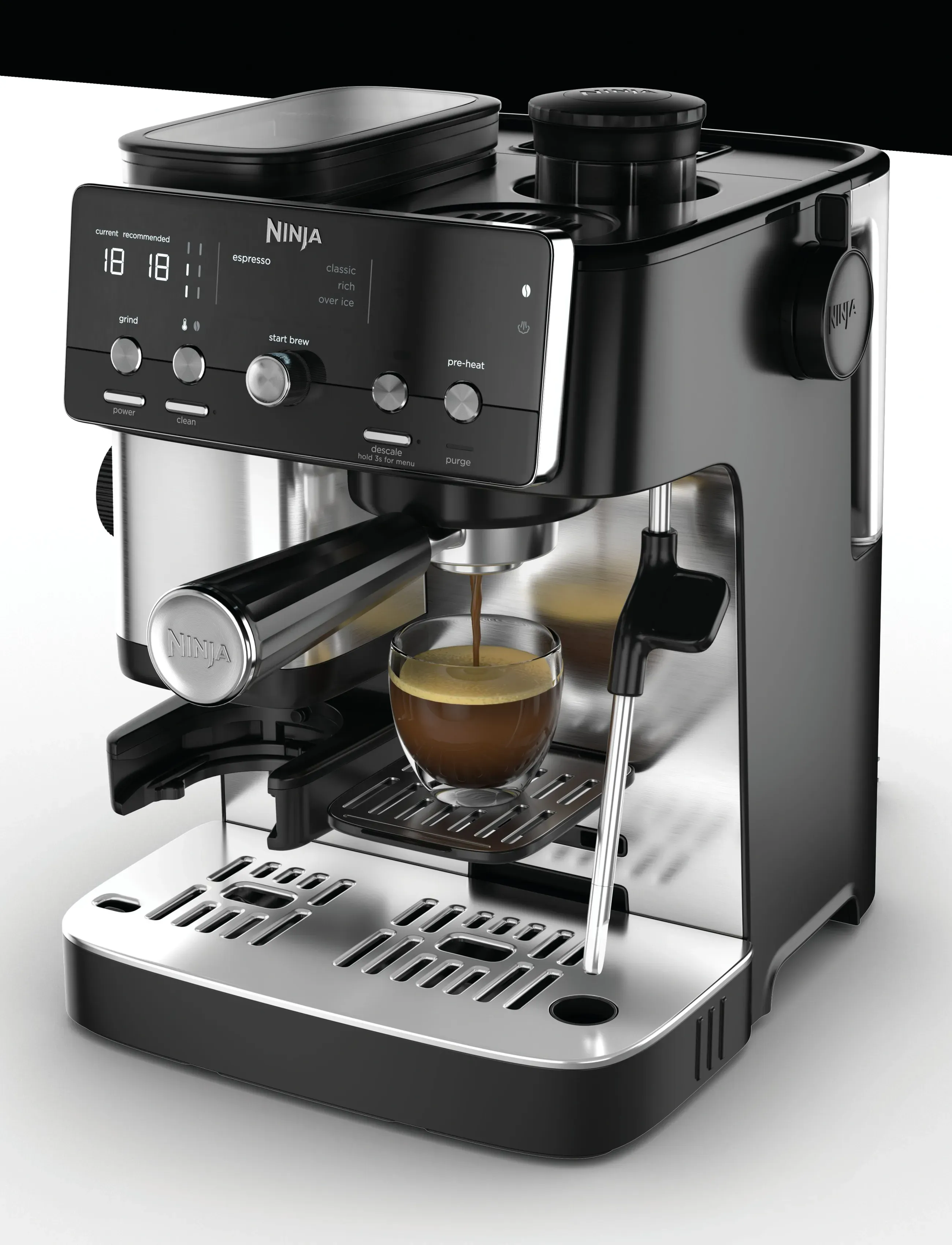 Ninja Luxe Café Mini 2-In-1 Compact Brewing System,,,Schwarz Gr.2 CUPS