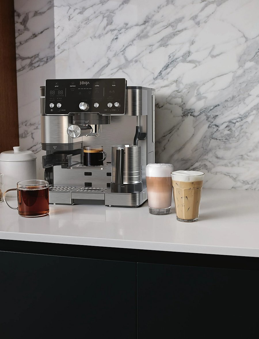 Ninja - NINJA LUXE™ CAFÉ ESSENTIAL 2-I-1 ESPRESSO MACHINE - espressomaschinen - silver - 4