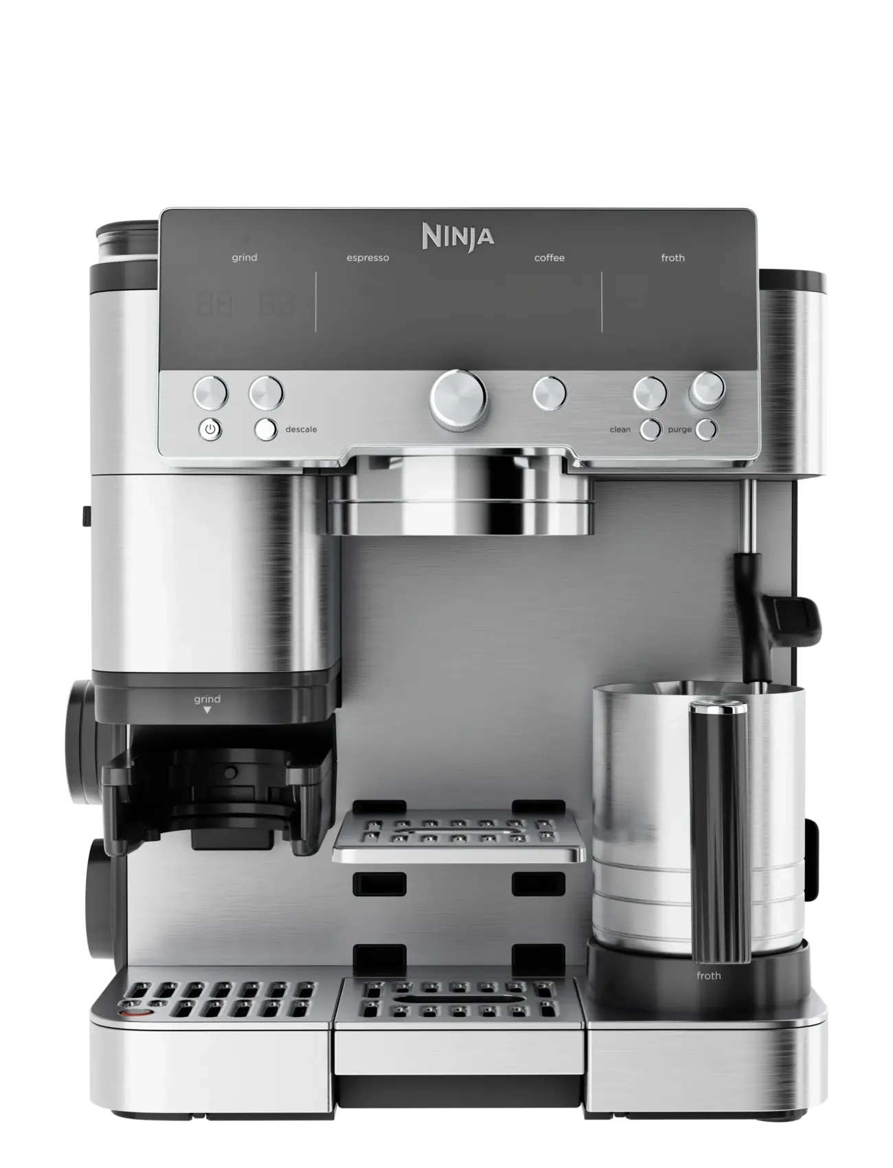 Ninja Luxe Café Premier 3-I-1 Espresso Machine, Espressomaskine, Sølv, Str: 15 BAR