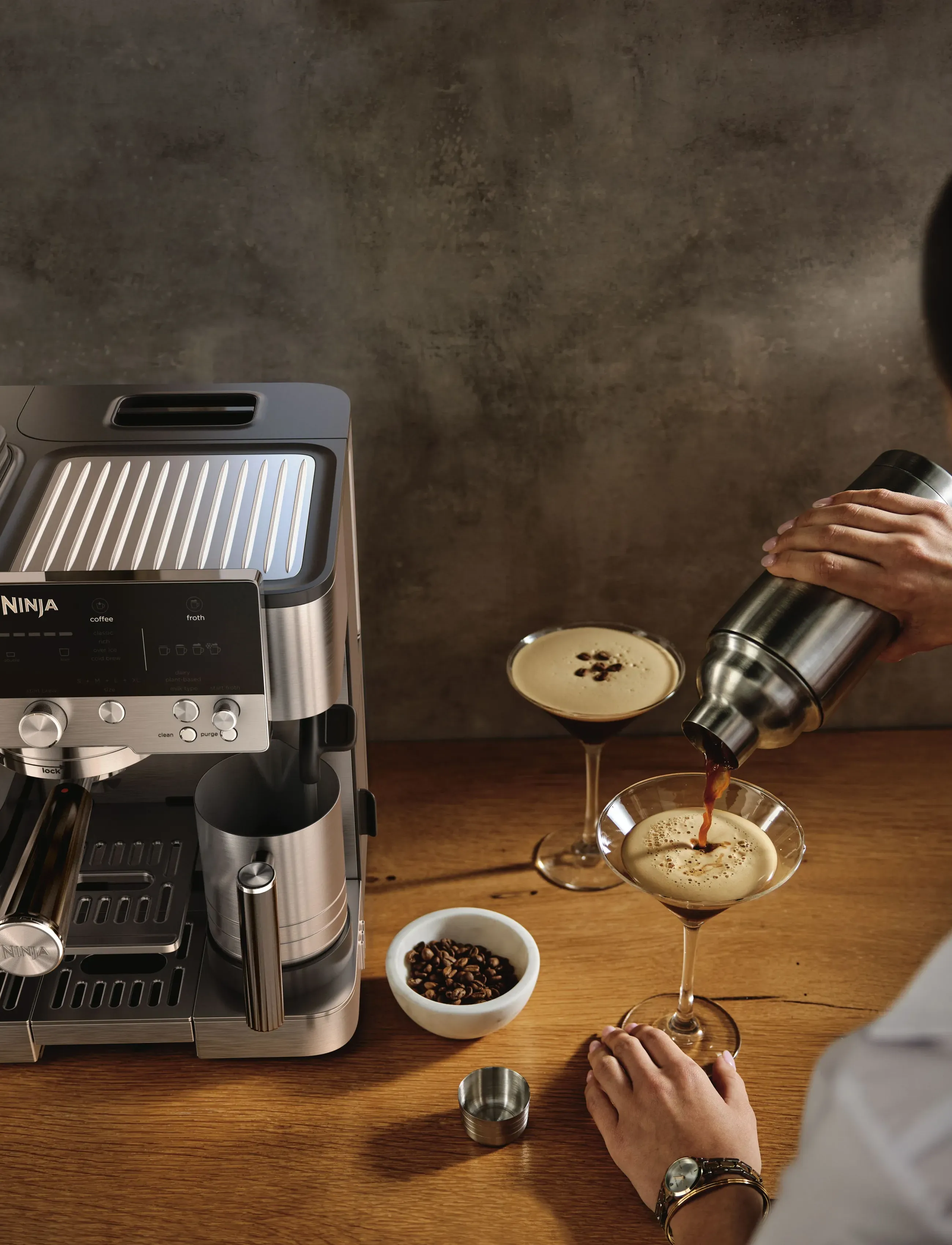 Ninja NINJA LUXE™ CAFÉ PREMIER 3-I-1 ESPRESSO MACHINE - Kitchen appliances - BLACK / silver