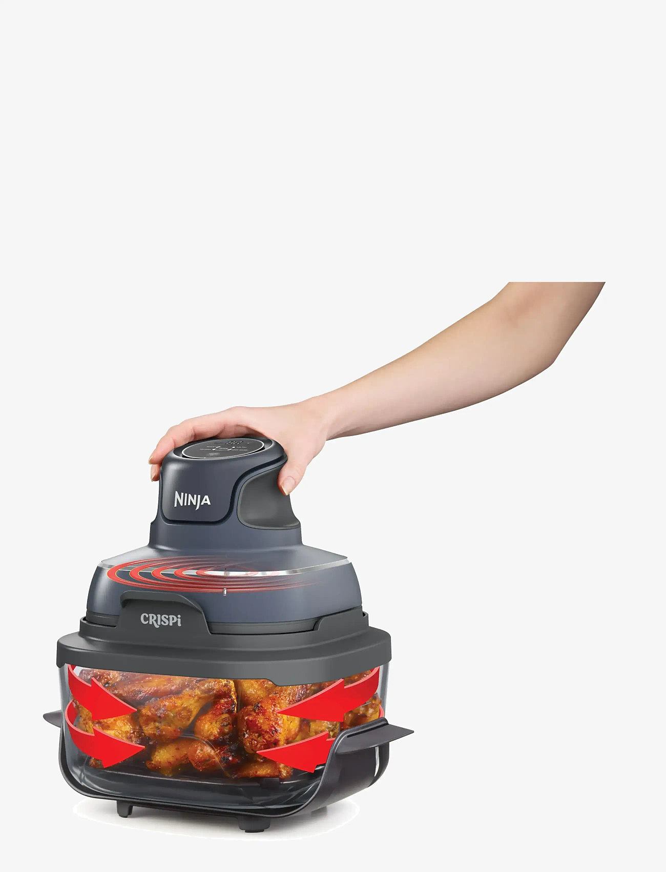 Ninja - Ninja Crispi 4 Function Air Fryer-Cyber Space - heißluftfritteusen - grey - 5