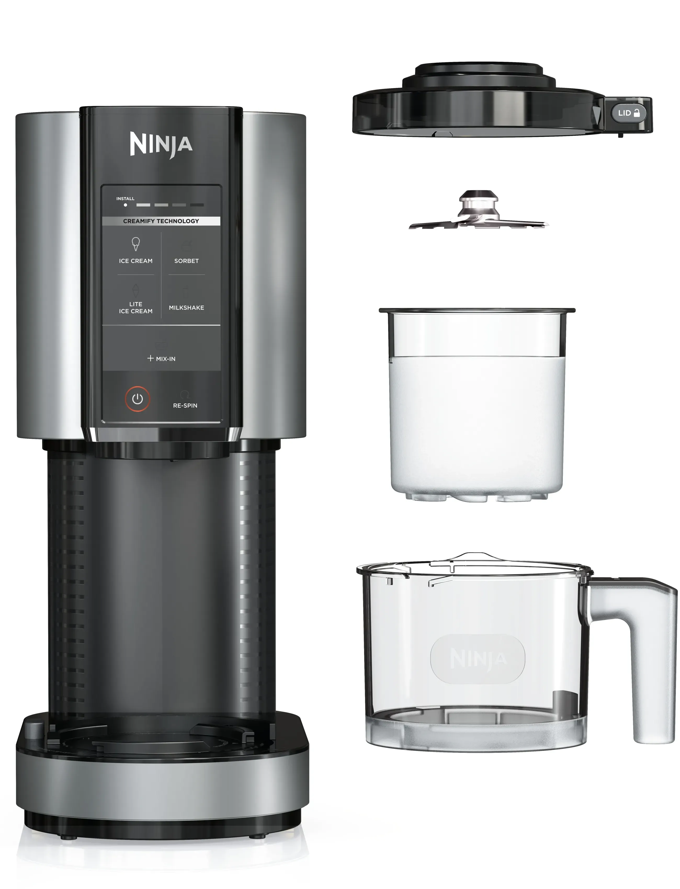 Ninja - NINJA CREAMI NC302EU ICE CREAM & FROZEN DESSERT MAKER - citas virtuves ierīces - black - 2
