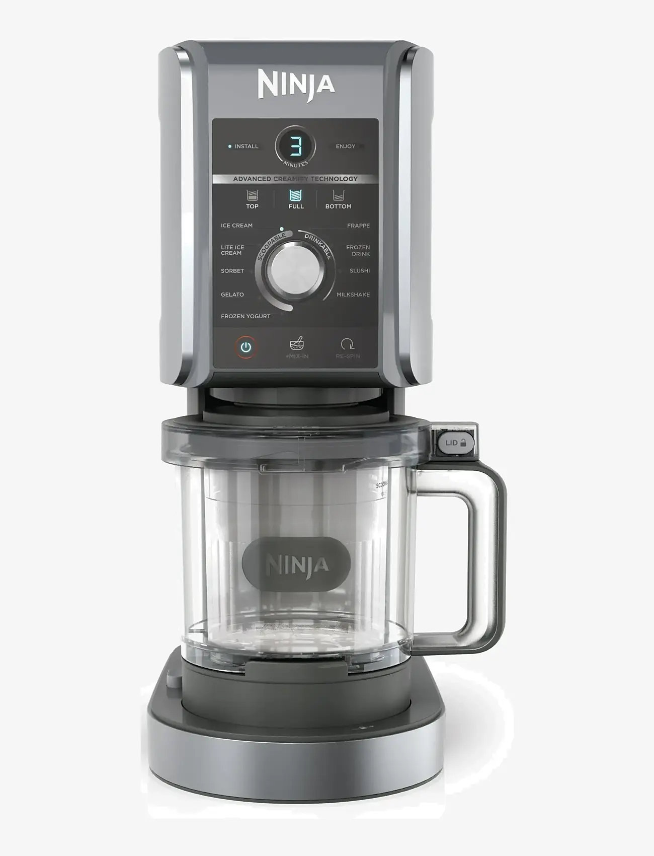 Ninja - NINJA CREAMI DELUXE 10-IN-1 ICE CREAM AND FROZEN DRINK MAKER NC502EU - mixer - black - 0