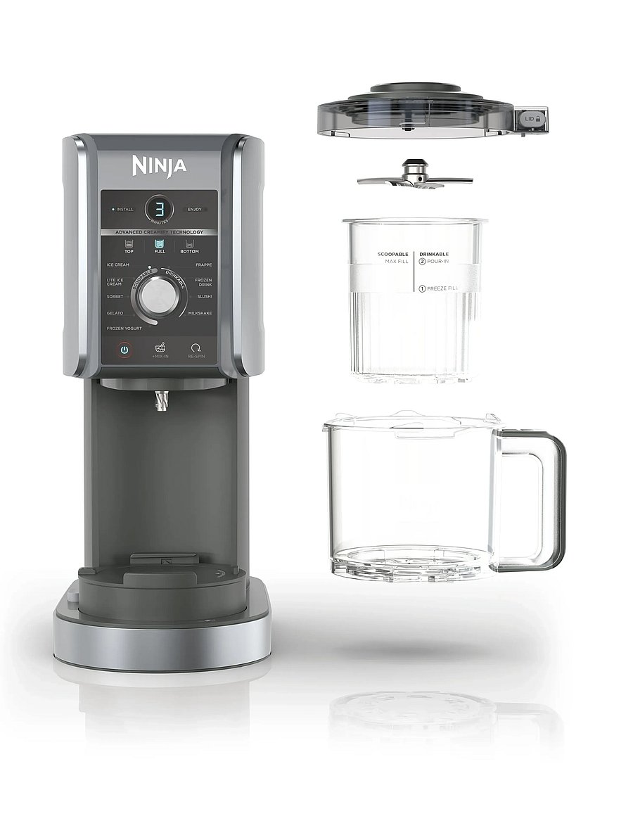 Ninja - NINJA CREAMI DELUXE 10-IN-1 ICE CREAM AND FROZEN DRINK MAKER NC502EU - osta hinna alusel - black - 0