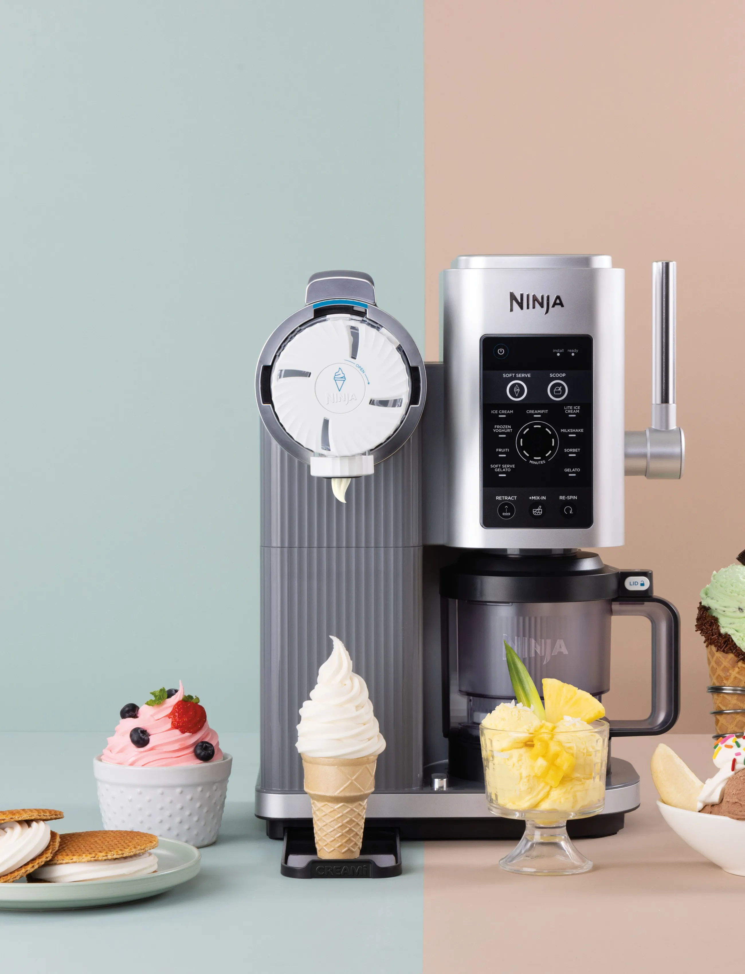 Ninja Creami Nc701Bu Spin & Spoon, One Size, Kitchen Appliances, Schwarz - Other Homeware