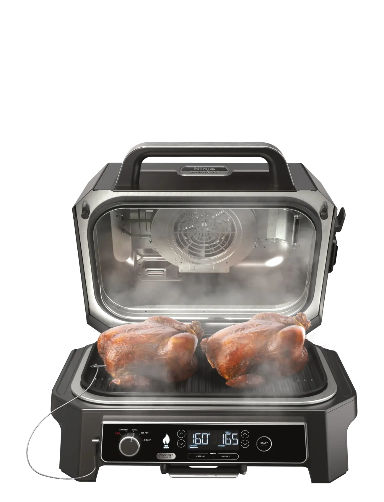 Ninja - NINJA WOODFIRE OG850EU SMART COOK SYSTEM XL ELECTRIC BBQ GRILL - borðgrill - black - 3