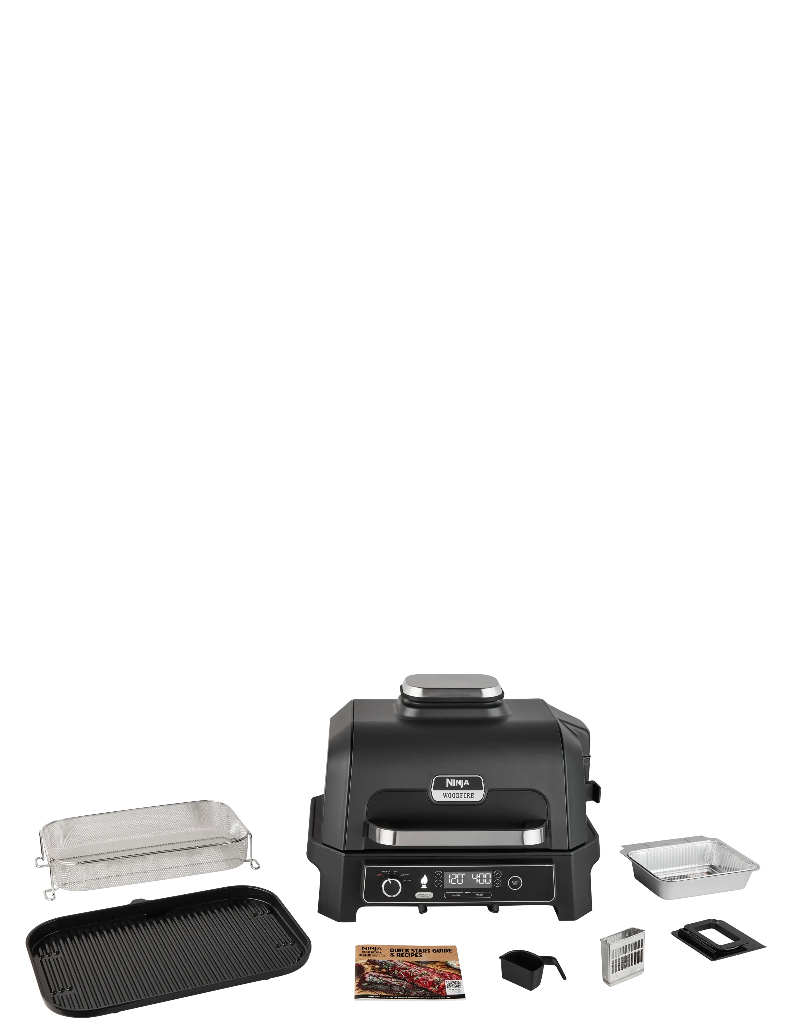 Ninja - NINJA WOODFIRE OG850EU SMART COOK SYSTEM XL ELECTRIC BBQ GRILL - borðgrill - black - 4