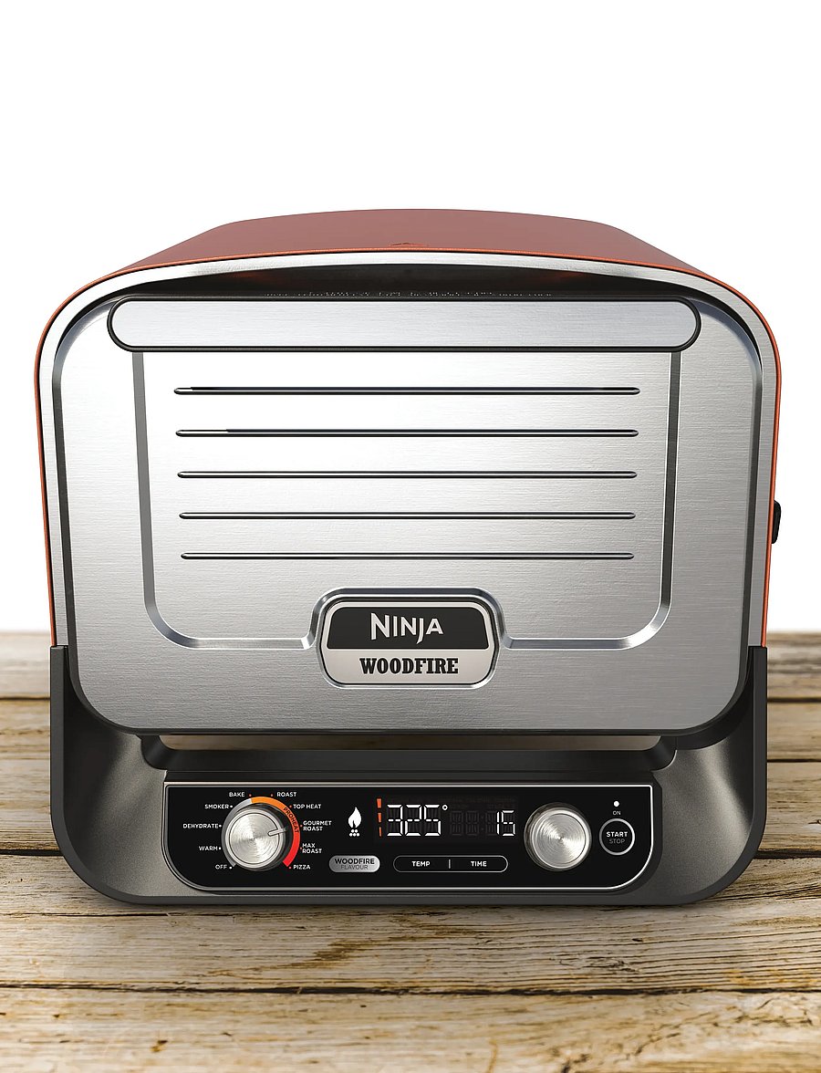 Ninja - NINJA WOODFIRE OO101EU OUTDOOR ELECTRICAL OVEN AND SMOKER 2400W - kuumaõhufritüürid - brown - 0