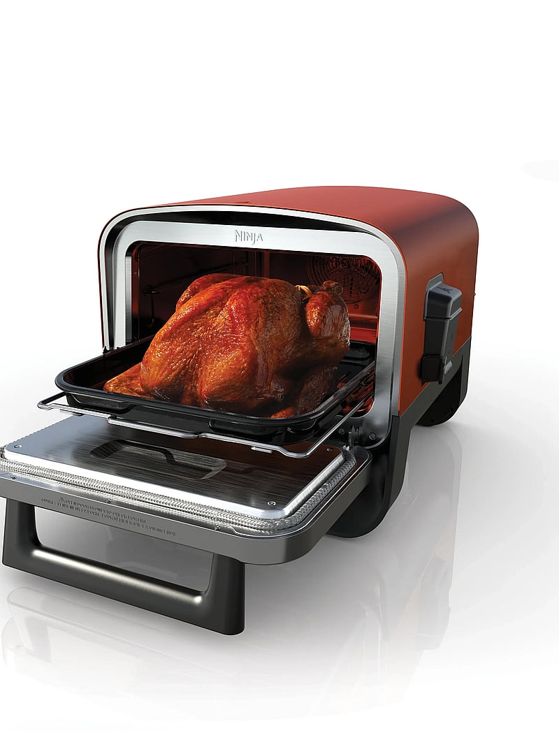 Ninja - NINJA WOODFIRE OO101EU OUTDOOR ELECTRICAL OVEN AND SMOKER 2400W - airfryers - brown - 4