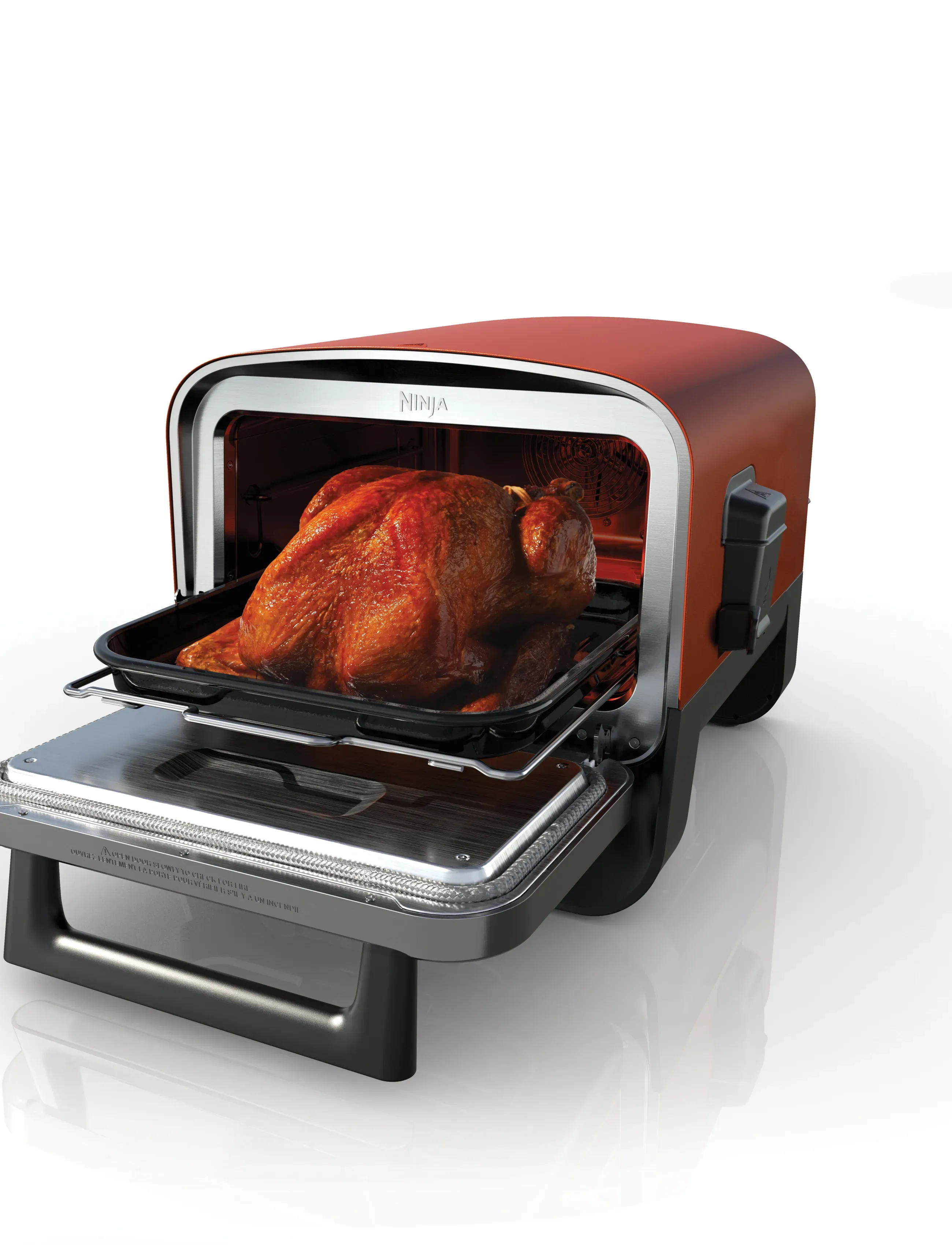 Ninja - NINJA WOODFIRE OO101EU OUTDOOR ELECTRICAL OVEN AND SMOKER 2400W - sécheurs à air comprimé - brown - 4