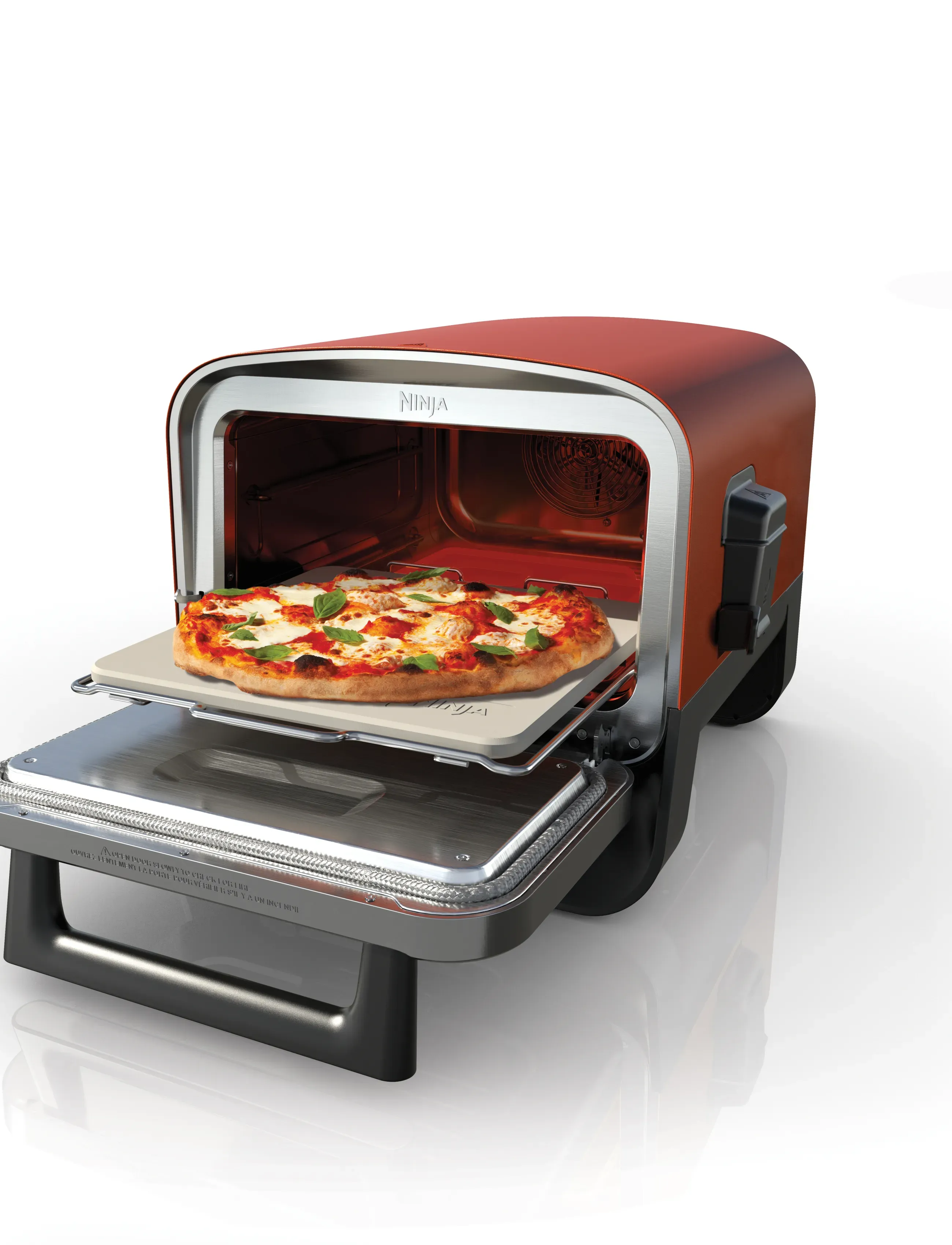 Ninja - NINJA WOODFIRE OO101EU OUTDOOR ELECTRICAL OVEN AND SMOKER 2400W - sécheurs à air comprimé - brown - 5