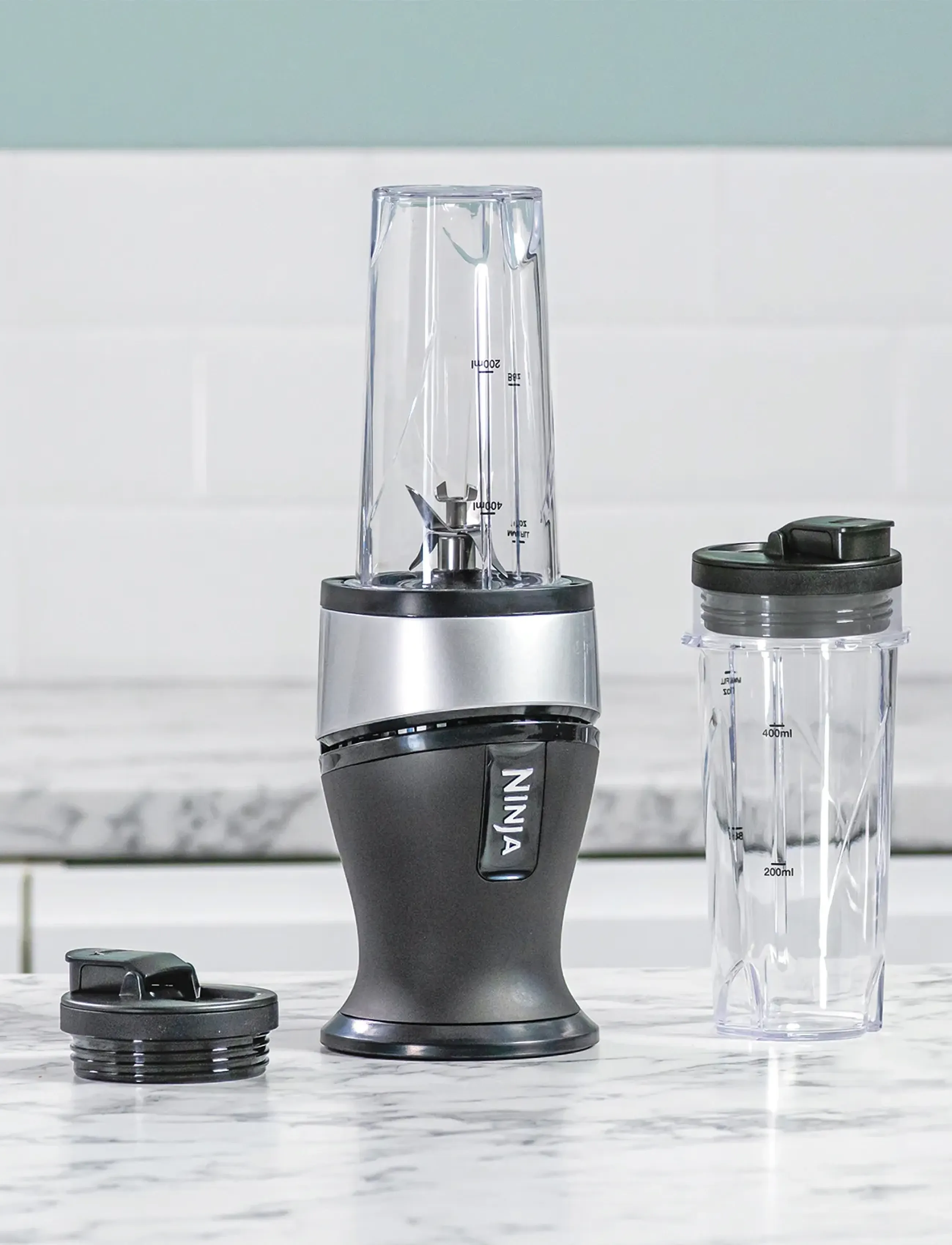 Ninja Qb3001Eus Blender, 470 ml, Kitchen Appliances, Schwarz - Mixers & Blenders, Homeware