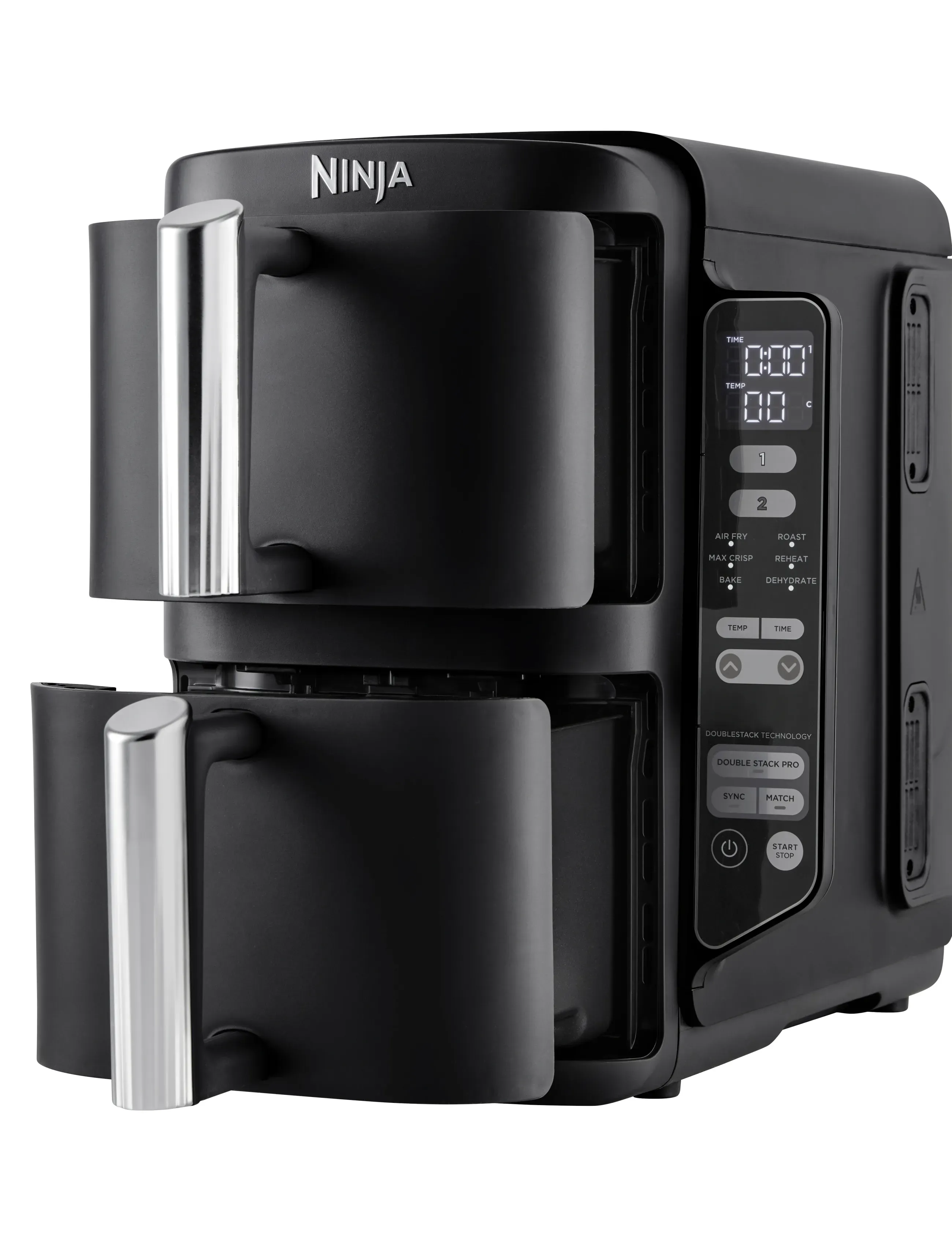 Ninja - NINJA SL300EU DOUBLE STACK AIRFRYER 2-LÅDA 7,6L - airfryers - black - 2