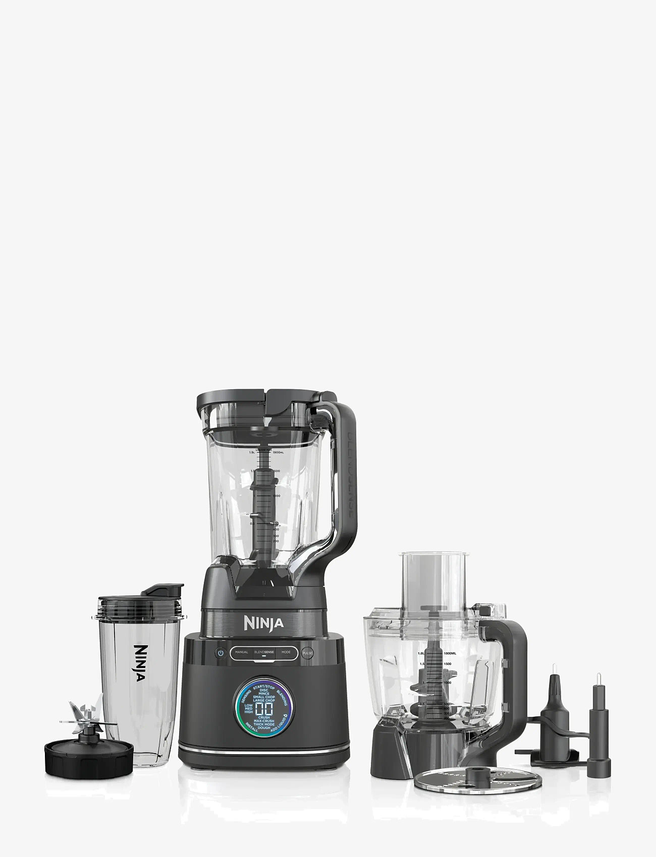 Ninja - NINJA DETECT TB401EU POWER BLENDER, FOOD PROCESSOR & SINGLE SERVE PRO - mixers & blenders - black - 1