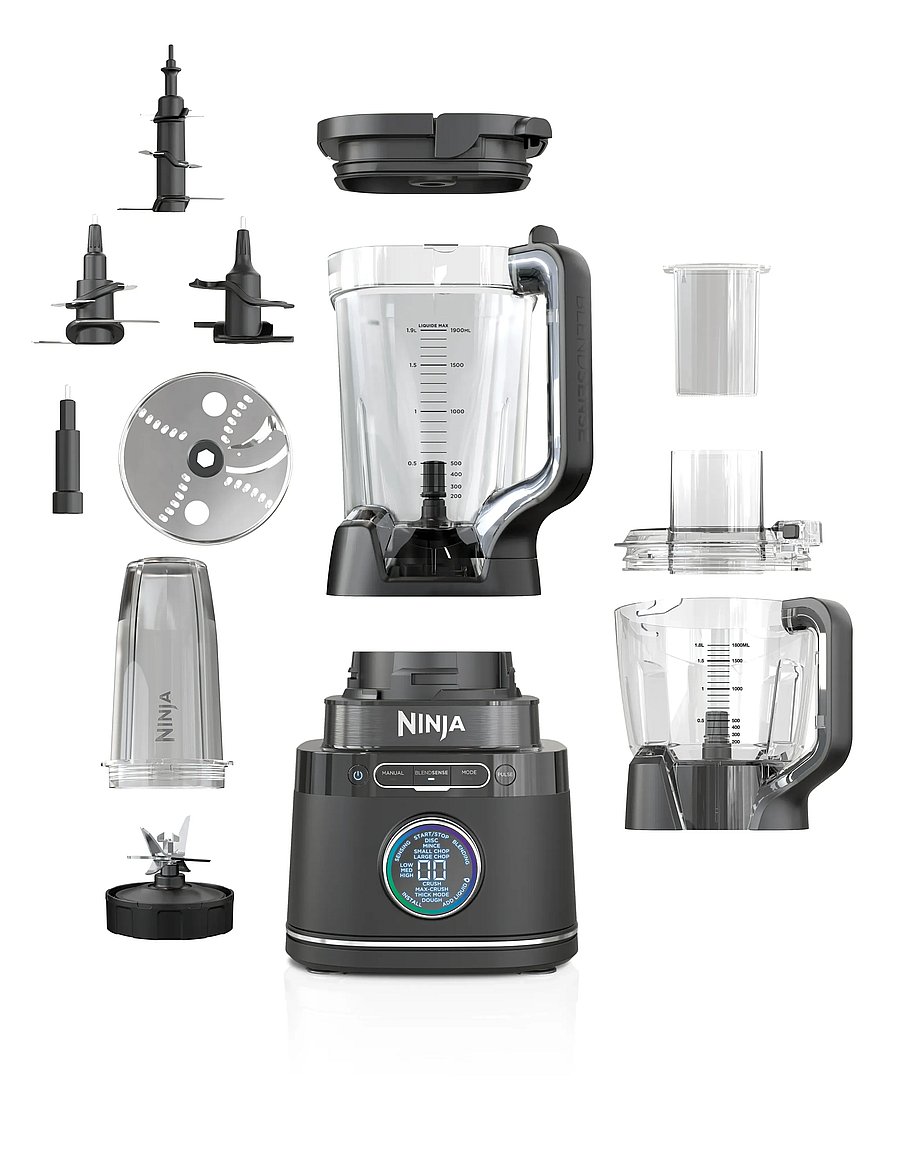 Ninja - NINJA DETECT TB401EU POWER BLENDER, FOOD PROCESSOR & SINGLE SERVE PRO - mikserid ja blenderid - black - 0