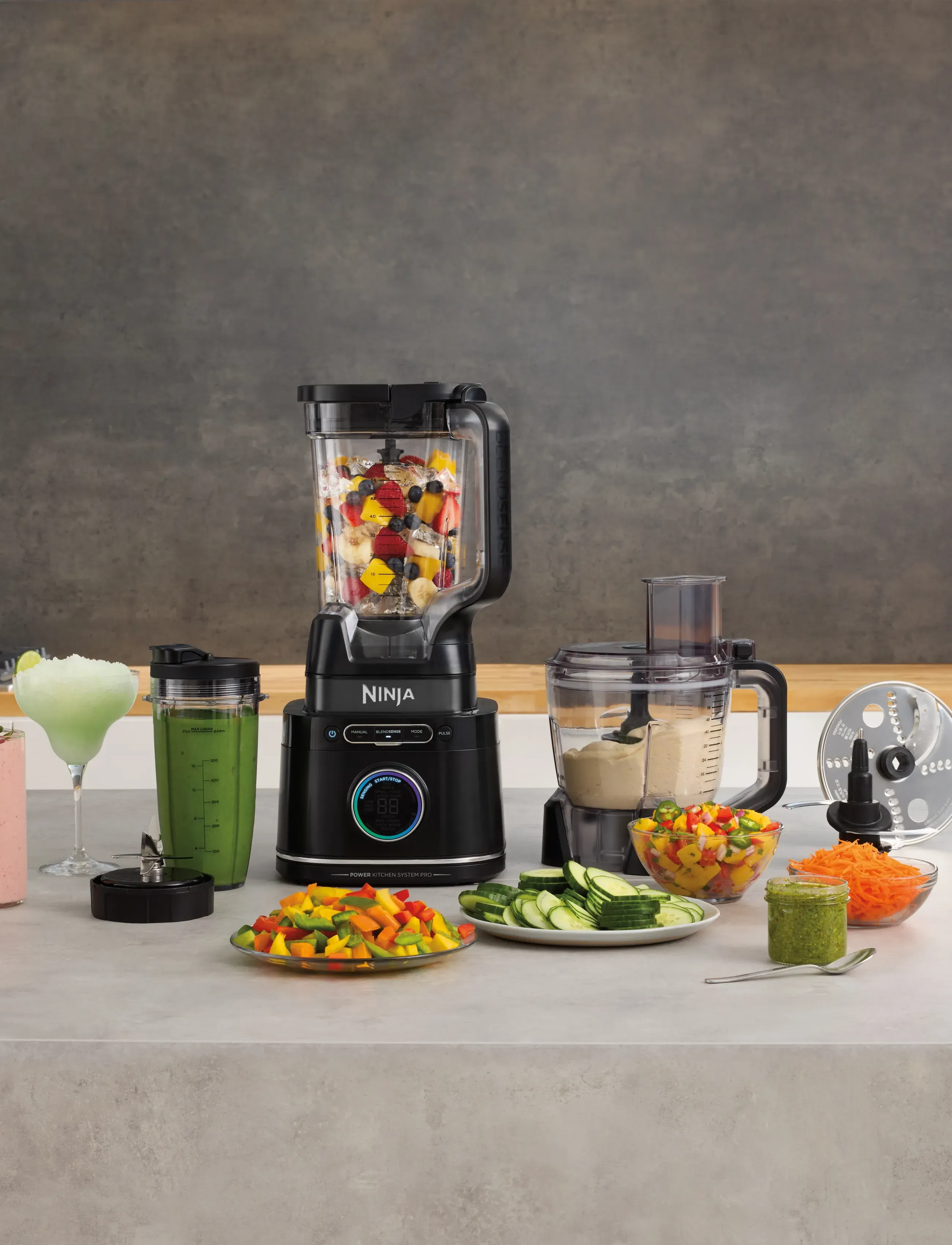 Ninja - NINJA DETECT TB401EU POWER BLENDER, FOOD PROCESSOR & SINGLE SERVE PRO - mixere & blendere - black - 5