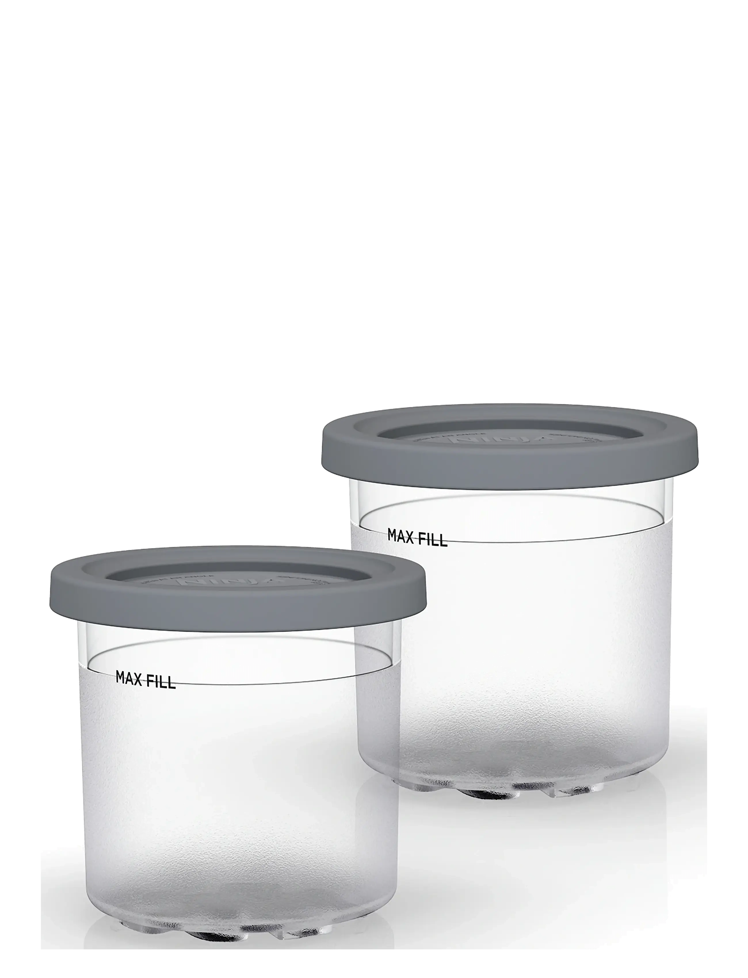 Ninja Creami Set Med 2 Extra Tubs 470 Ml For Nc300Eu, Kasse og beholder, Grå, Str: ONE SIZE