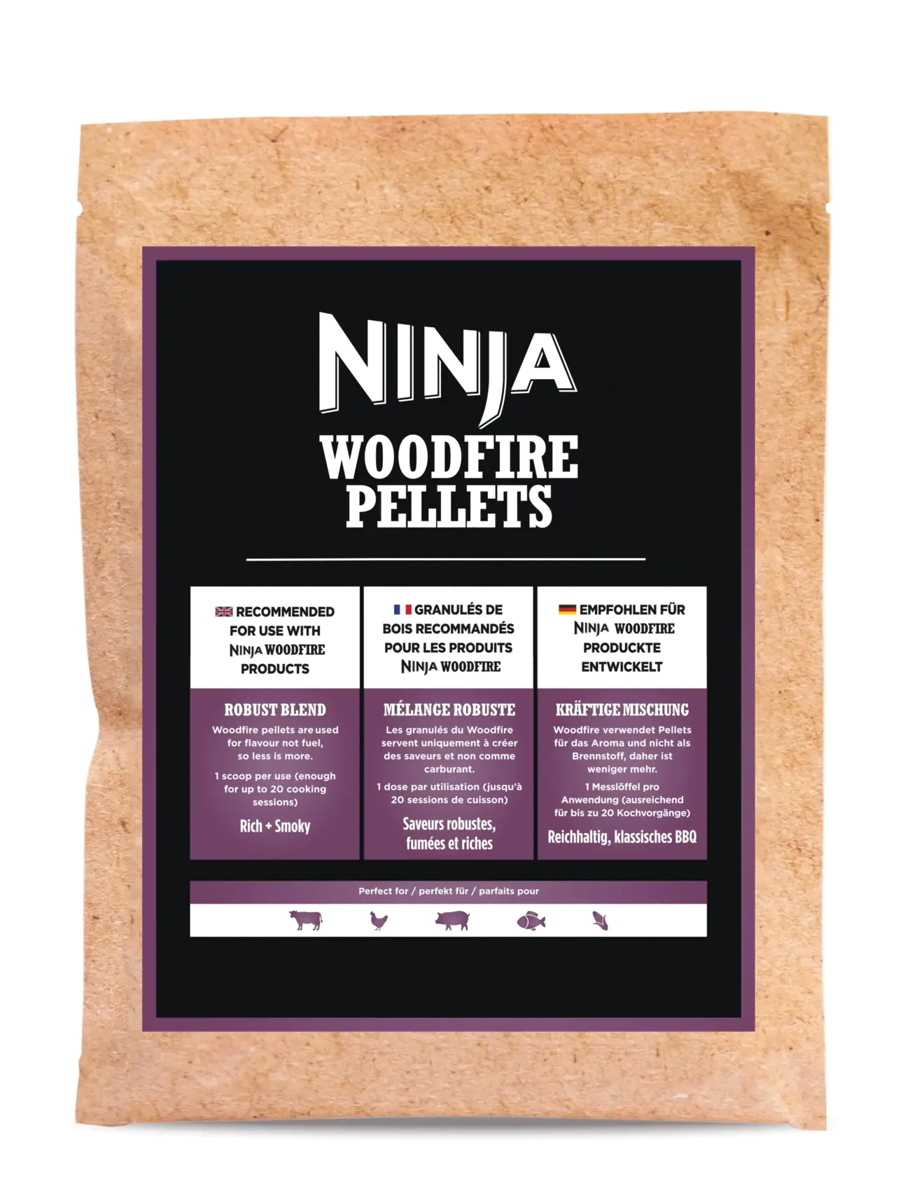Ninja Ninja Woodfire Pellets Robust Blend - Grillwerkzeuge - BROWN / natural