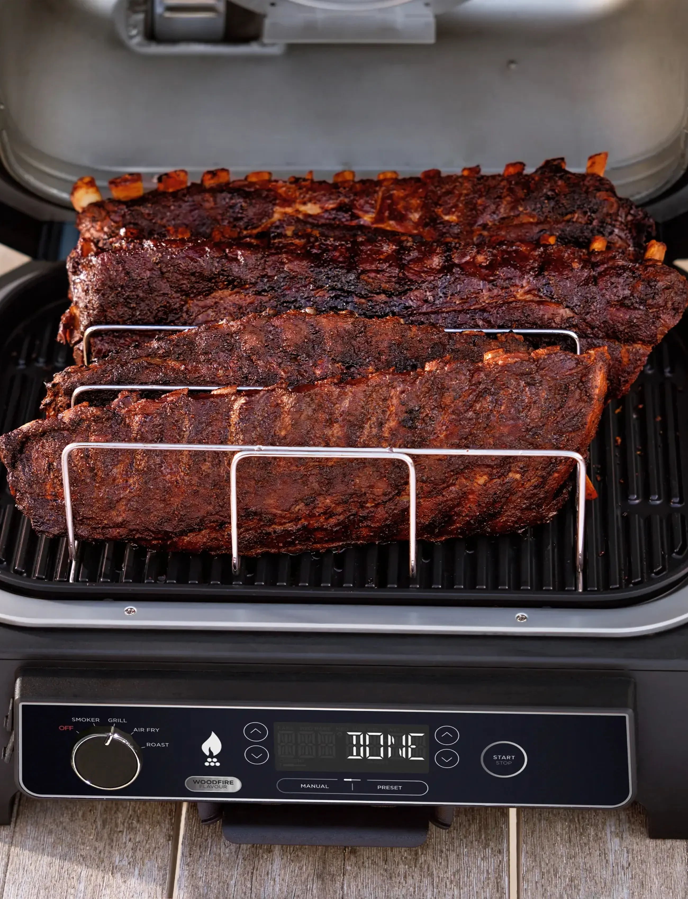 Ninja Xl Electric Bbq Rib Rack, 42X 33X 12, Silver, Køkkenredskaber > Grillredskaber, Unisex