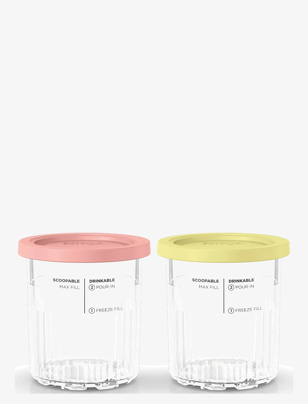 Ninja - Ninja CREAMi set of 2 extra tubs 709 ml for NC501EU - food storage - pink and yellow - 0