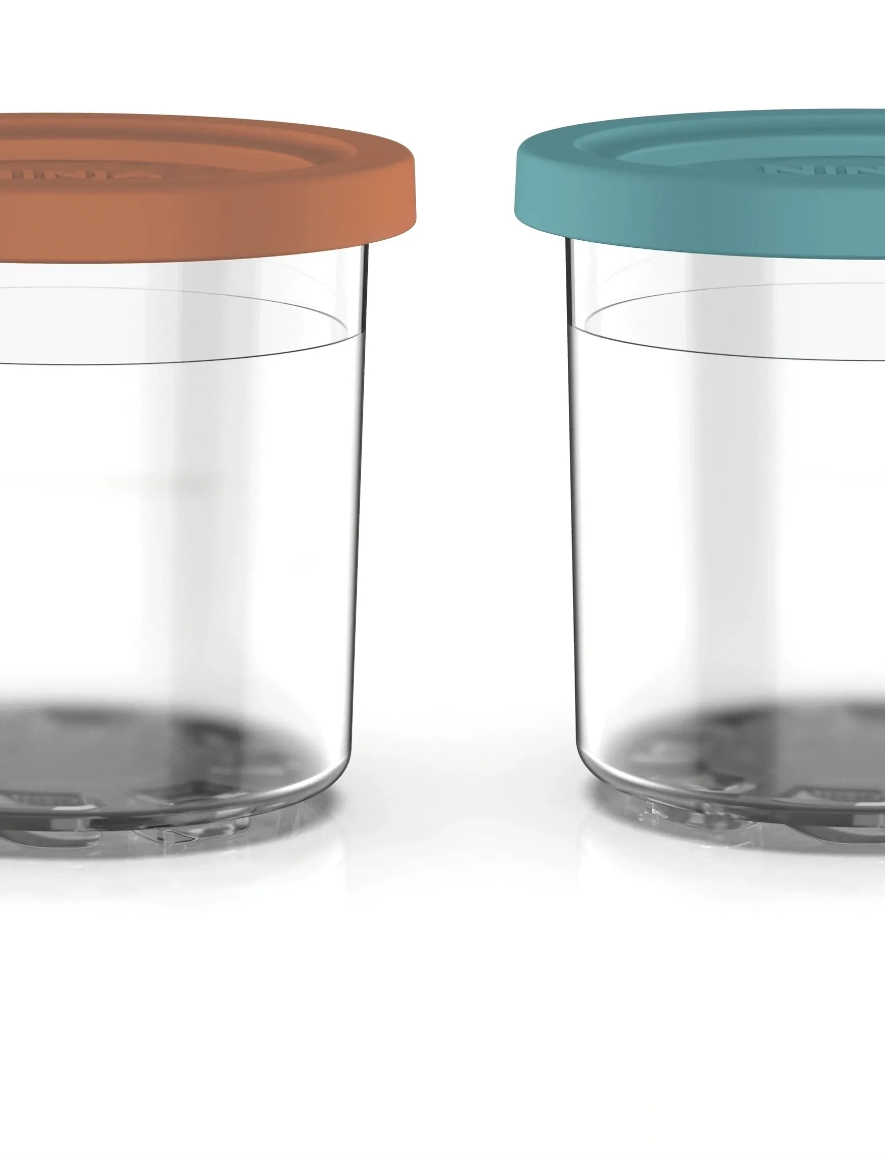 Ninja Creami Set Of 4 Extra Tubs 470 Ml For Nc300Eu, One Size, Kitchen Storage, Rosa - Food Homeware
