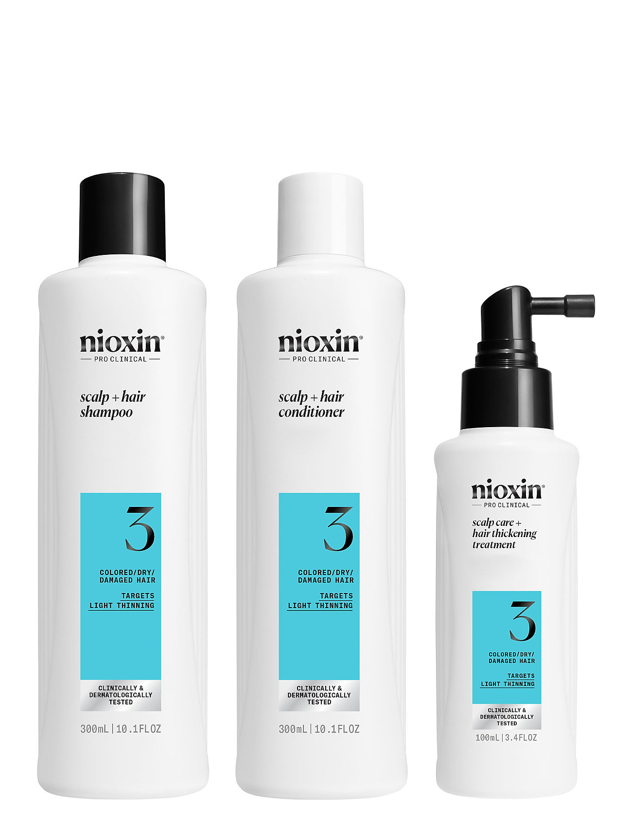 Nioxin Nioxin System 3 Loyalty Kit For Colored Thinning Hair - Nude - 700 ml