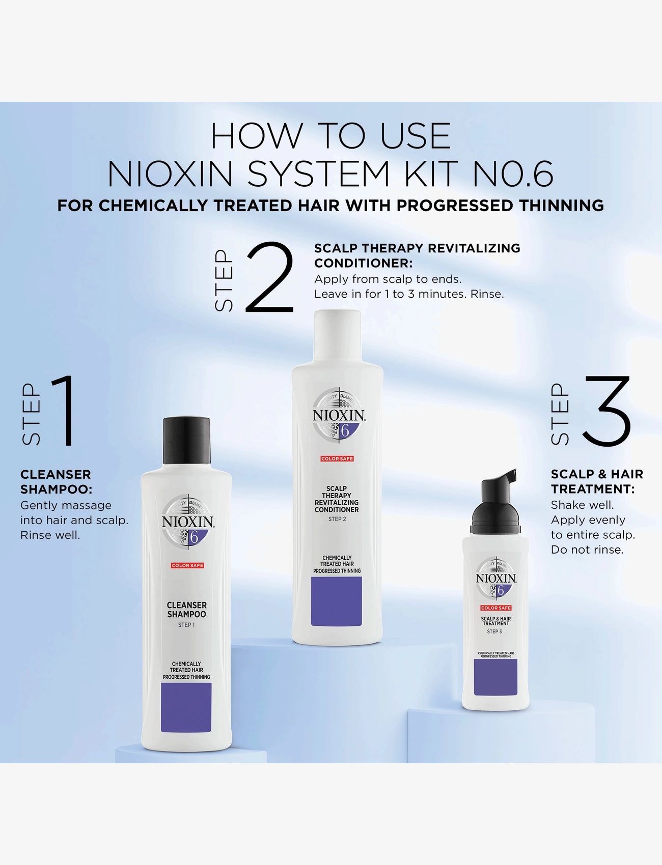 Nioxin - Nioxin System 6 Cleanser Shampoo 1.000 ml - clear - 4
