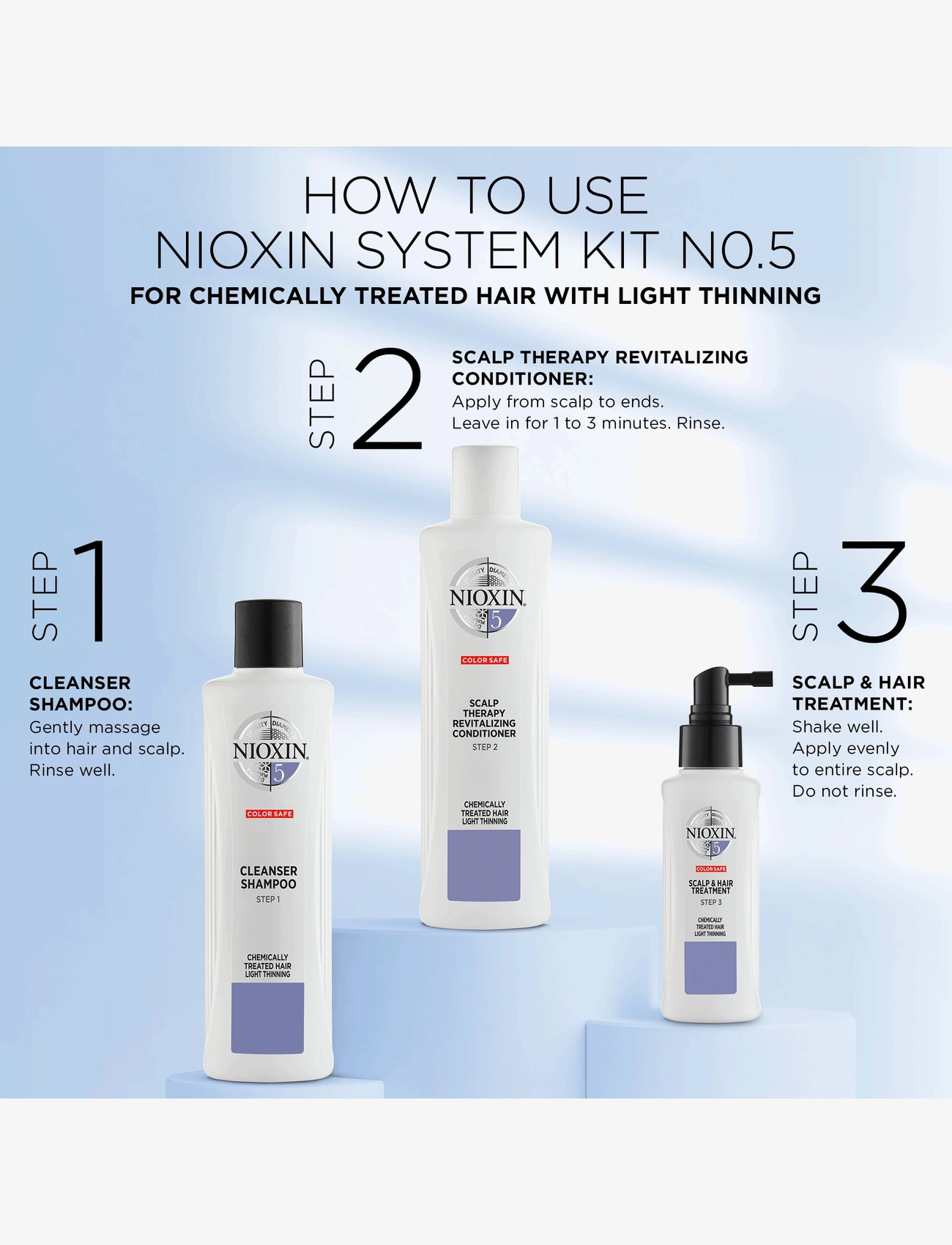 Nioxin - Nioxin System 5 Cleanser Shampoo 1.000 ml - clear - 5