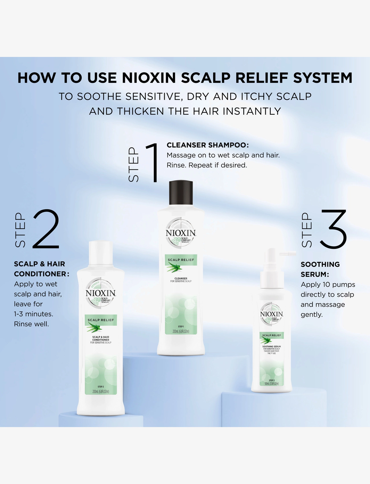 Nioxin - Nioxin Scalp Relief Cleanser Shampoo 200 ml - n/a - 2