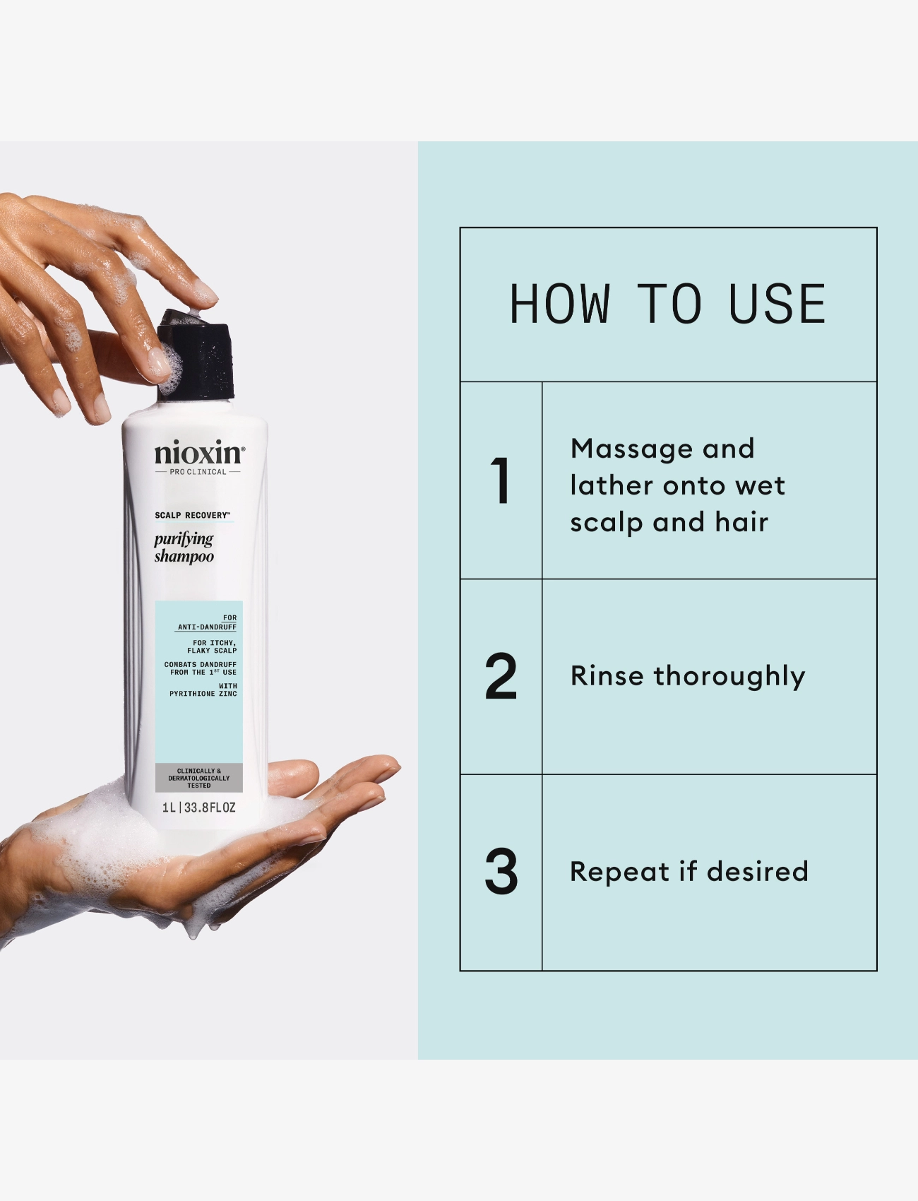 Nioxin - Nioxin Scalp Recovery™ Shampoo 1000 ml - hårpleje - no color - 2