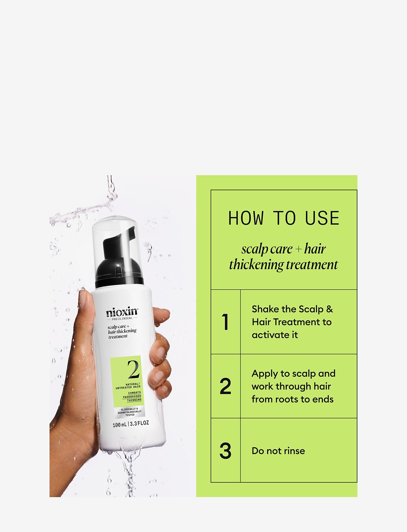 Nioxin - Nioxin System 2 Scalp Treatment for Thinning Hair 100 ml - hårkur - no color - 2