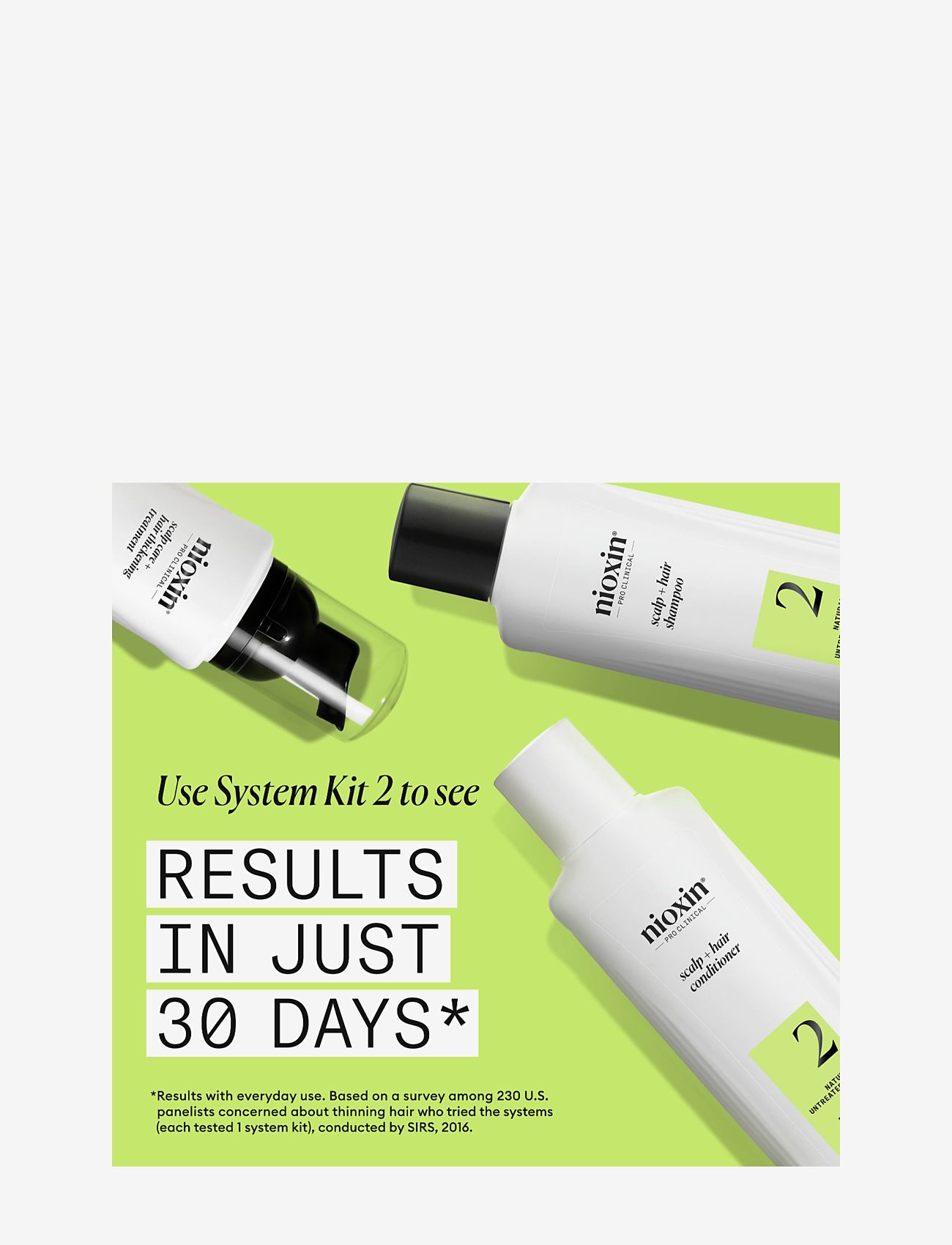 Nioxin - Nioxin System 2 Shampoo for Thinning Hair 300 ml - hårpleje - no color - 4