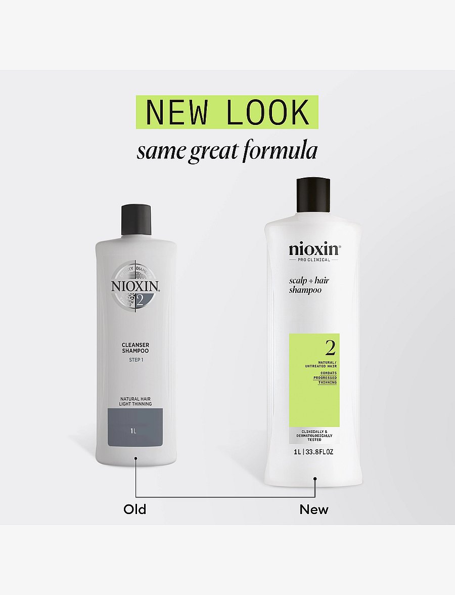 Nioxin - Nioxin System 2 Shampoo for Thinning Hair 1000 ml - Šampoon - no color - 5