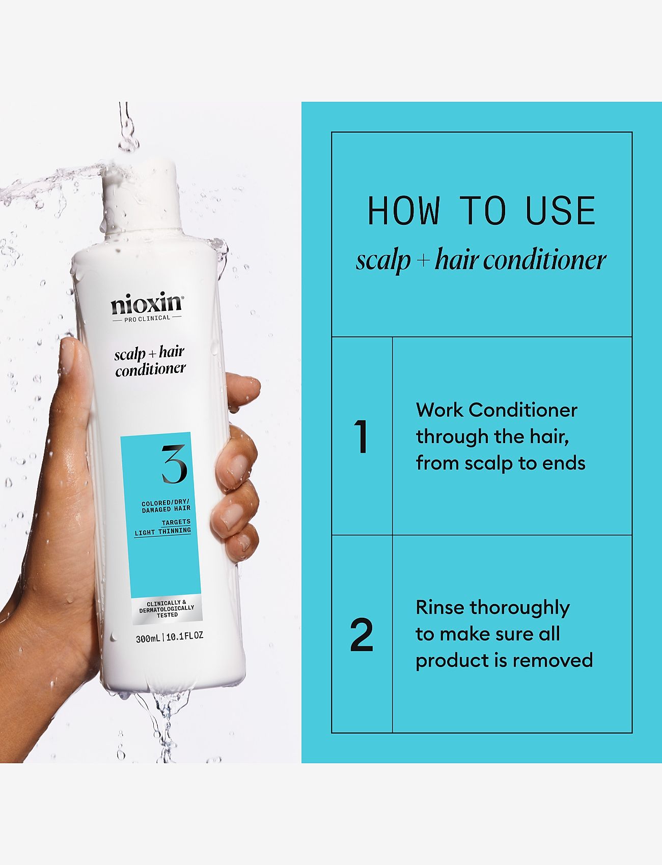 Nioxin - Nioxin System 3 Conditioner for Colored Thinning Hair 300 ml - balsam - no color - 2