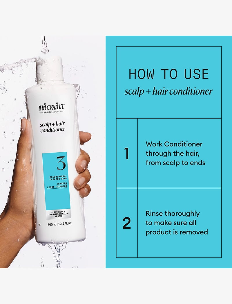 Nioxin - Nioxin System 3 Conditioner for Colored Thinning Hair 300 ml - palsam - no color - 2