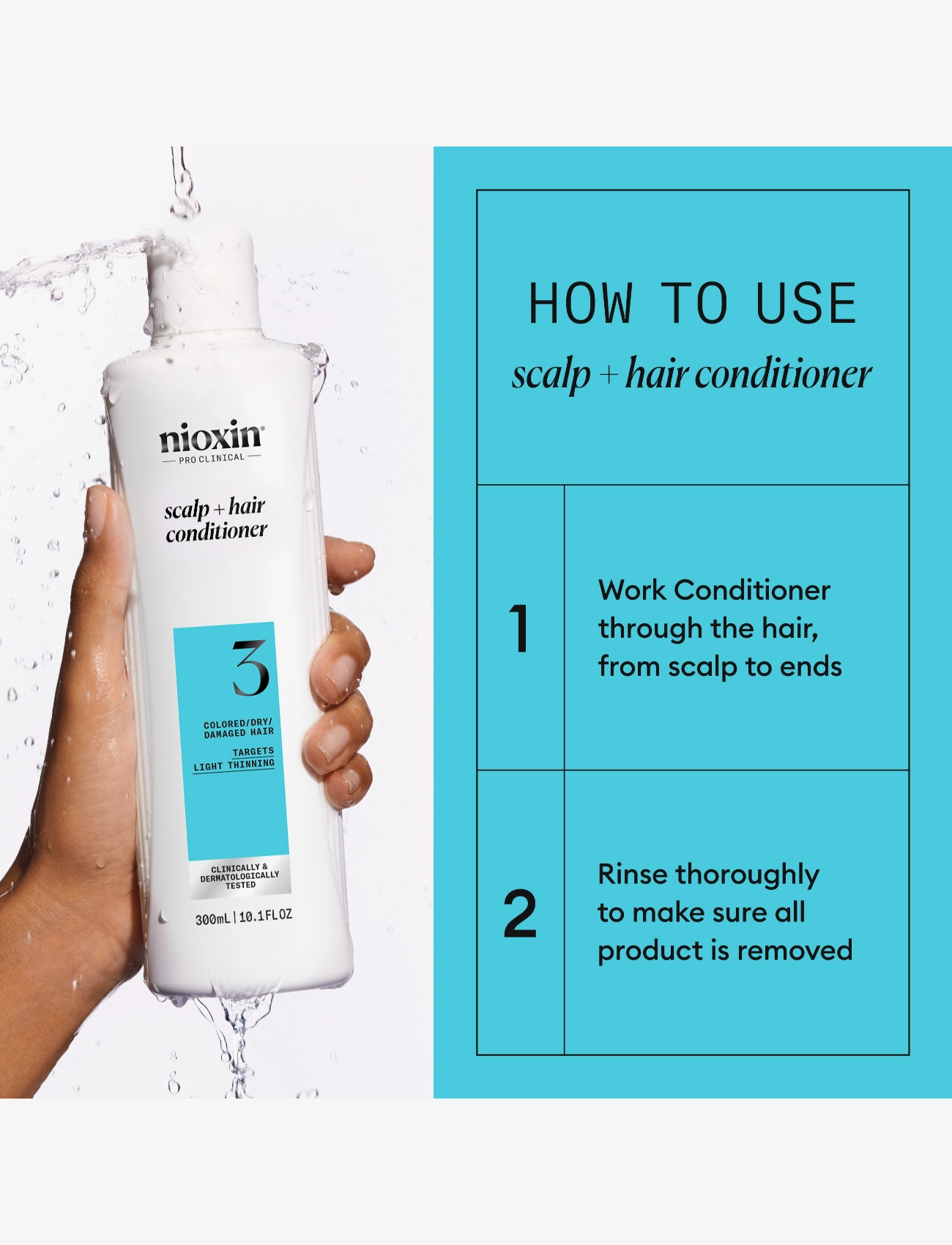 Nioxin - Nioxin System 3 Conditioner for Colored Thinning Hair 300 ml - lägsta priserna - no color - 2