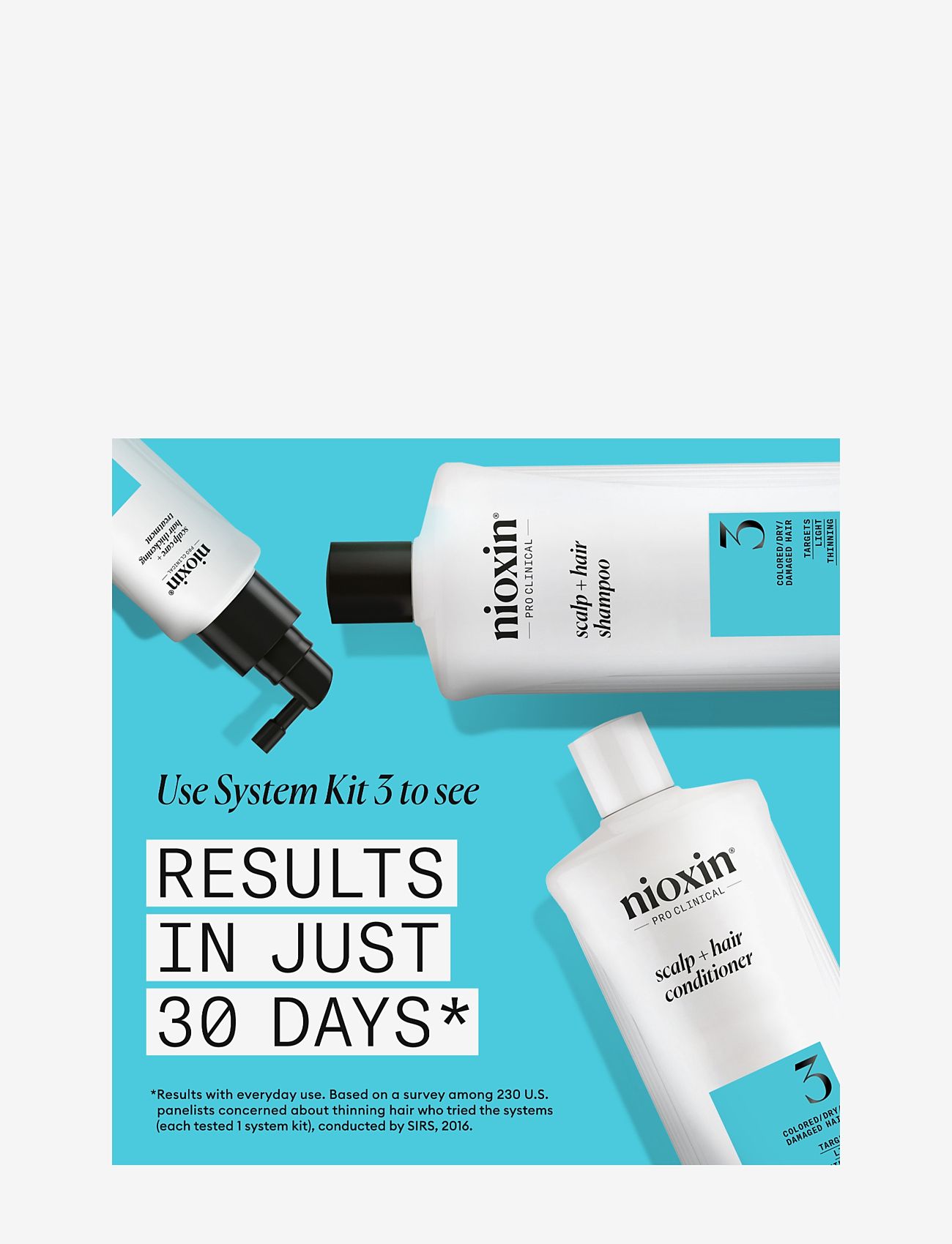 Nioxin - Nioxin System 3 Shampoo for Colored Thinning Hair 1000 ml - Šampūnas - no color - 4