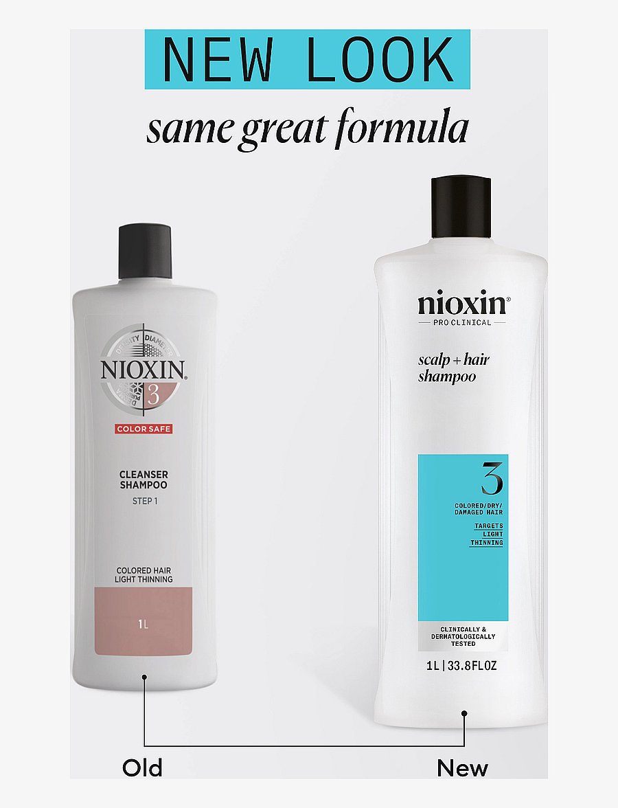 Nioxin - Nioxin System 3 Shampoo for Colored Thinning Hair 1000 ml - Šampoon - no color - 5