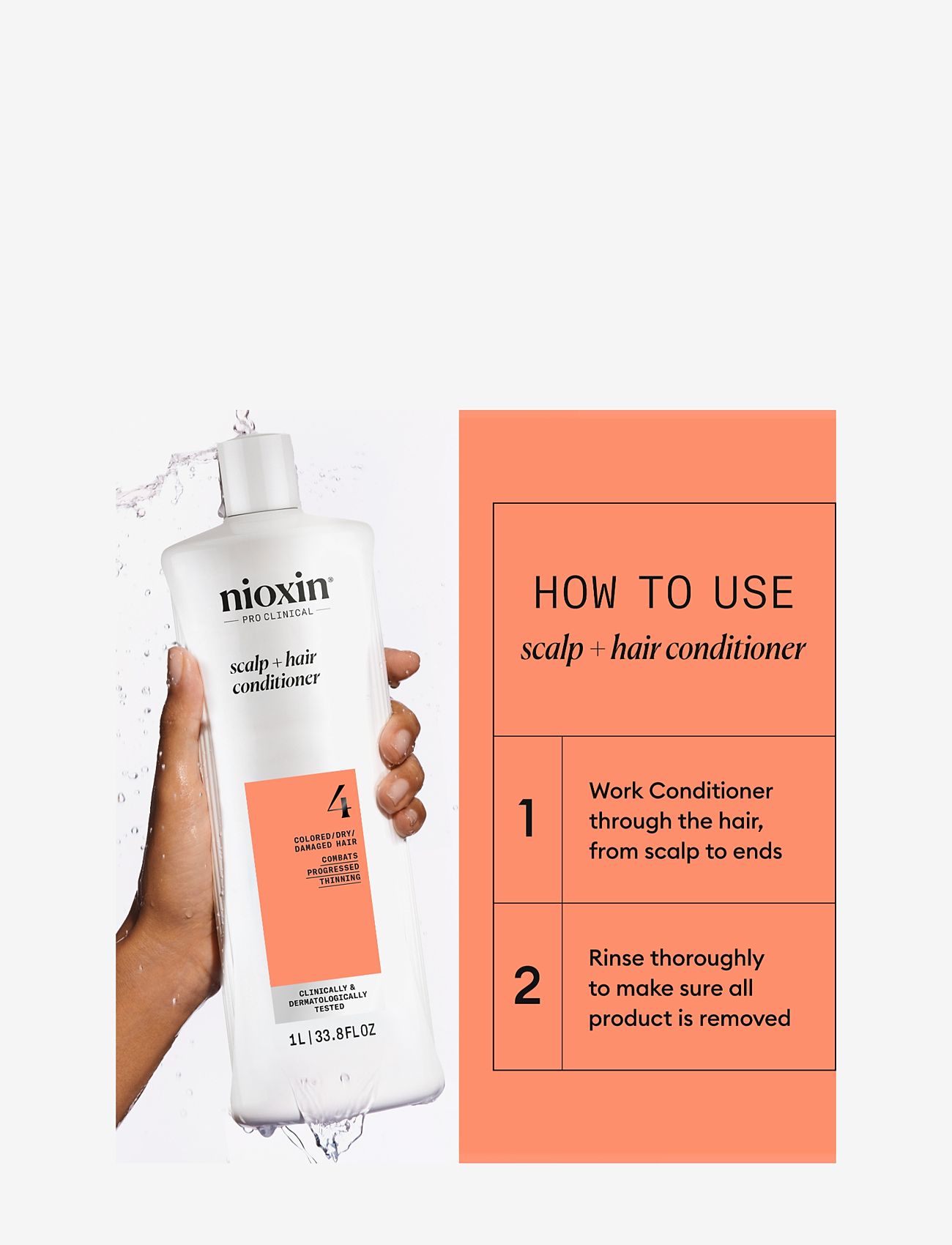 Nioxin - Nioxin System 4 Conditioner for Colored Thinning Hair 1000 ml - balsam - no color - 2