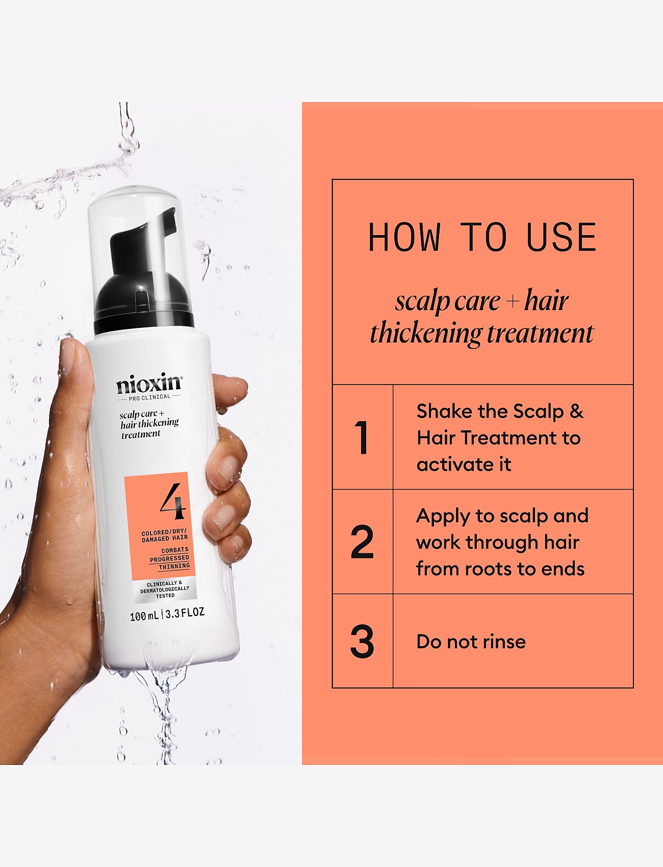 Nioxin - Nioxin System 4 Scalp Treatment for Colored Thinning Hair 100 ml - hårkurer - no color - 2