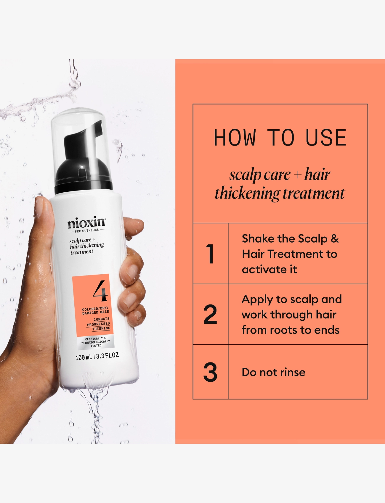 Nioxin - Nioxin System 4 Scalp Treatment for Colored Thinning Hair 100 ml - hårkurer - no color - 2