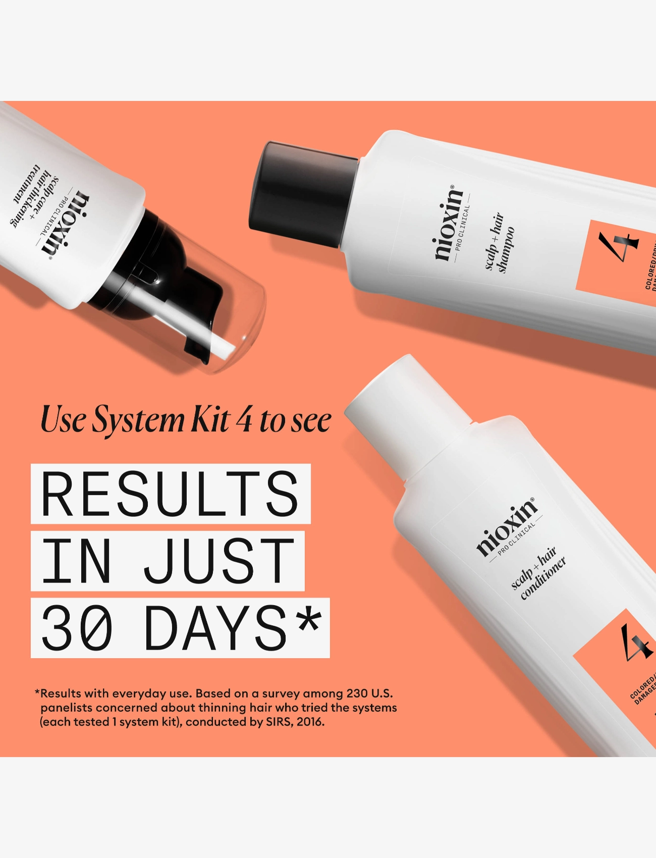 Nioxin - Nioxin System 4 Scalp Treatment for Colored Thinning Hair 100 ml - hårkurer - no color - 4