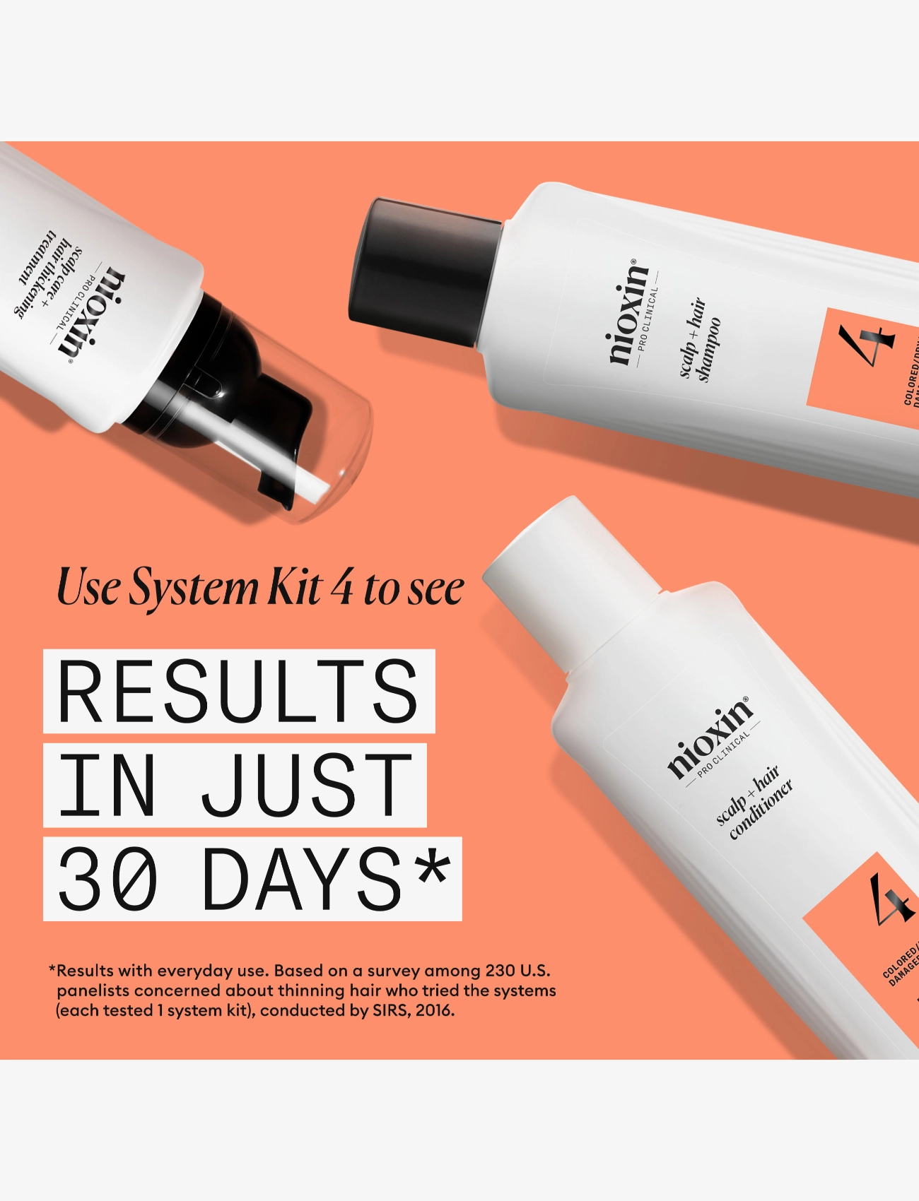 Nioxin - Nioxin System 4 Shampoo for Colored Thinning Hair 300 ml - shampo - no color - 4