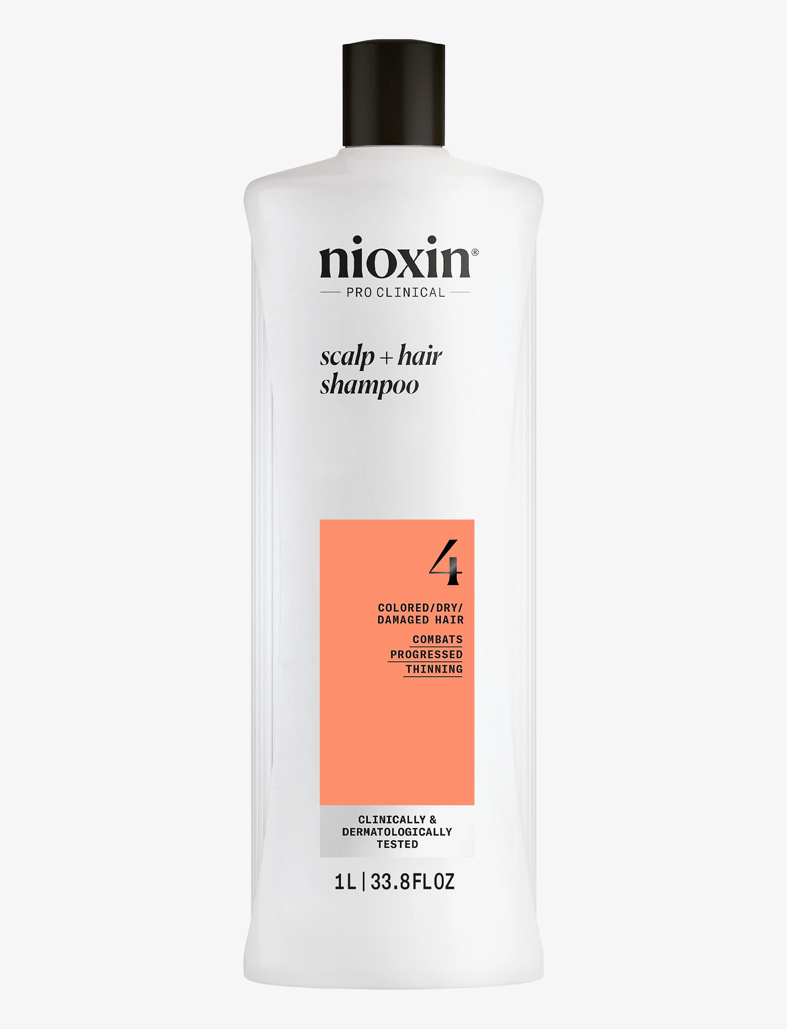 Nioxin System 4 Shampoo For Colored Thinning Hair 1000 Ml, Shampoo, Nude, Str: 1000 ml