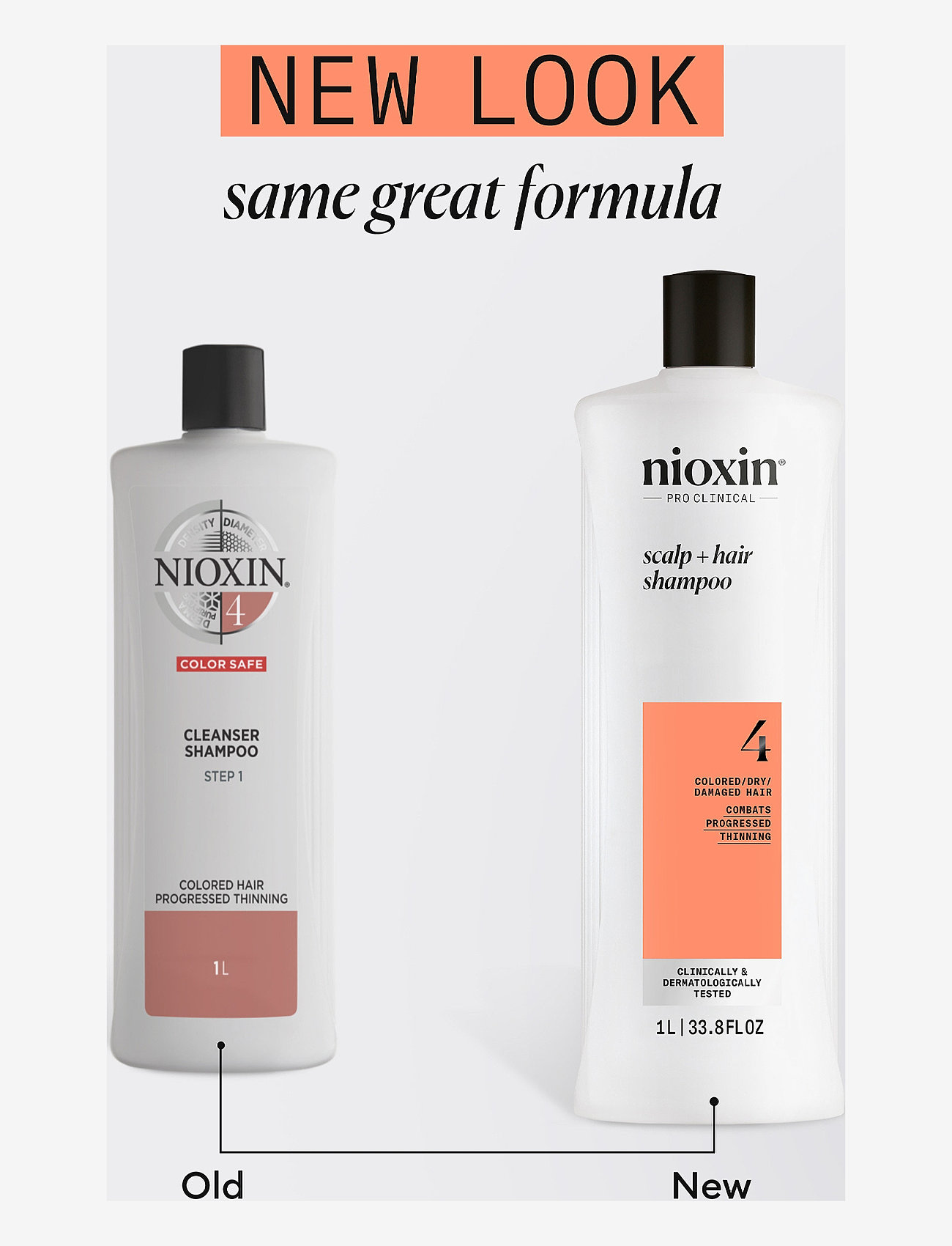 Nioxin - Nioxin System 4 Shampoo for Colored Thinning Hair 1000 ml - hårpleje - no color - 5